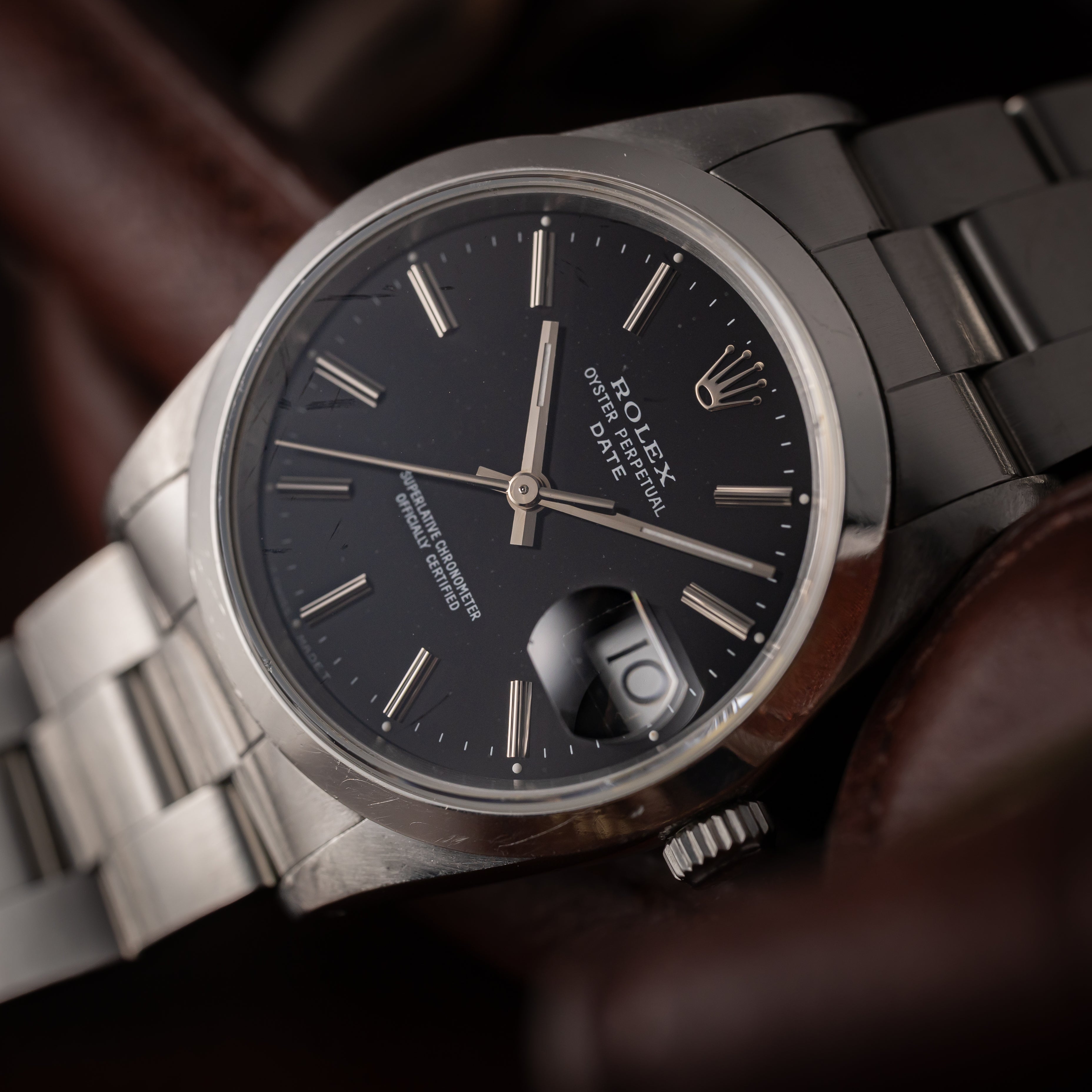 ロレックス 1991年製 オイスターパーペチュアルデイト Ref.15200 ブラックダイヤル