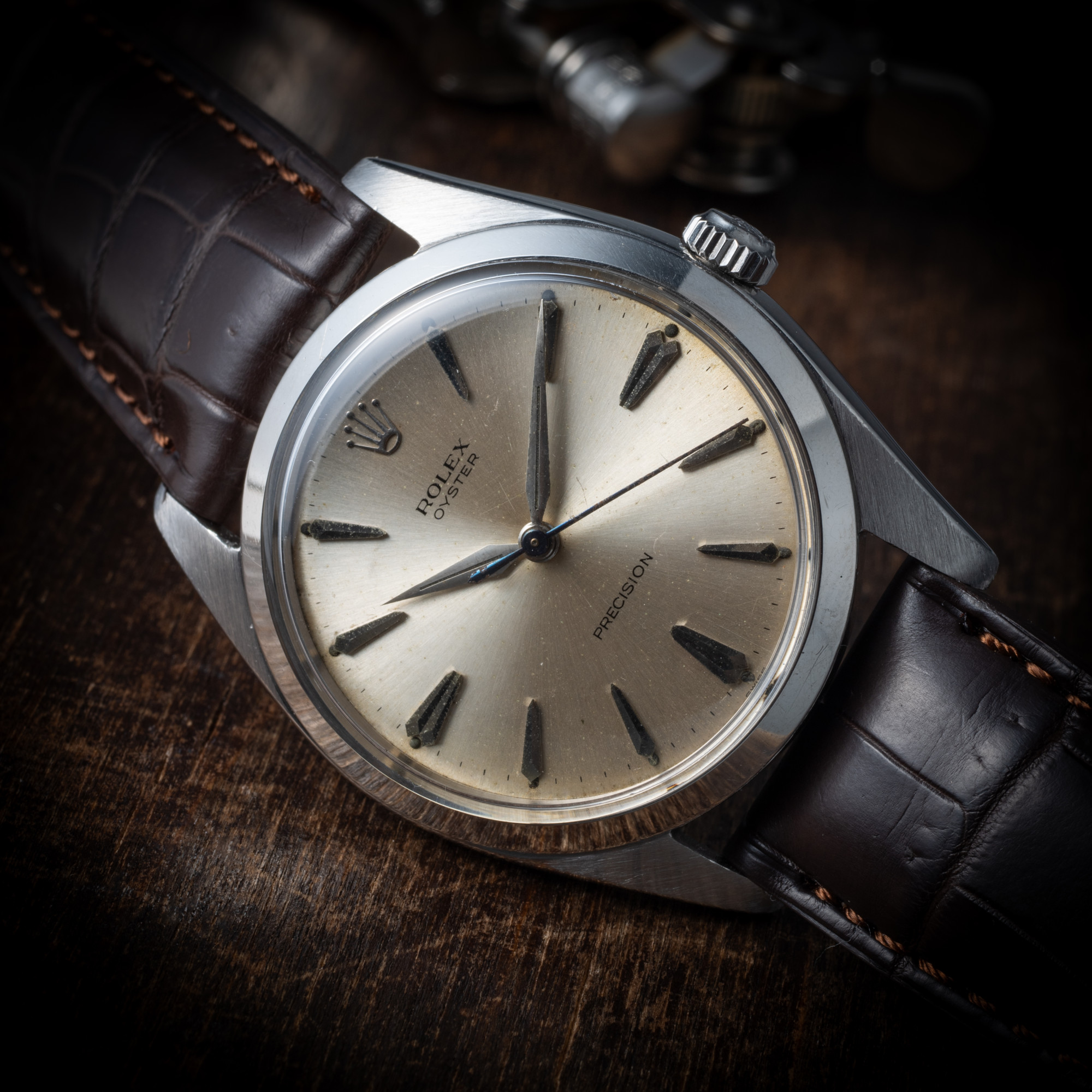 ロレックス 36㎜ビックオイスター 1962年製 Ref.6424 手巻 アルファハンド ブルースチール秒針