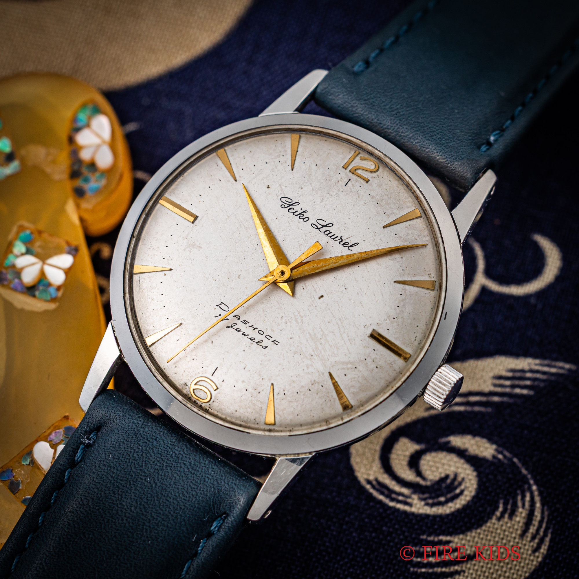 セイコー ローレル 1959年製 12、6数字インデックス Ref.14025 17石手巻