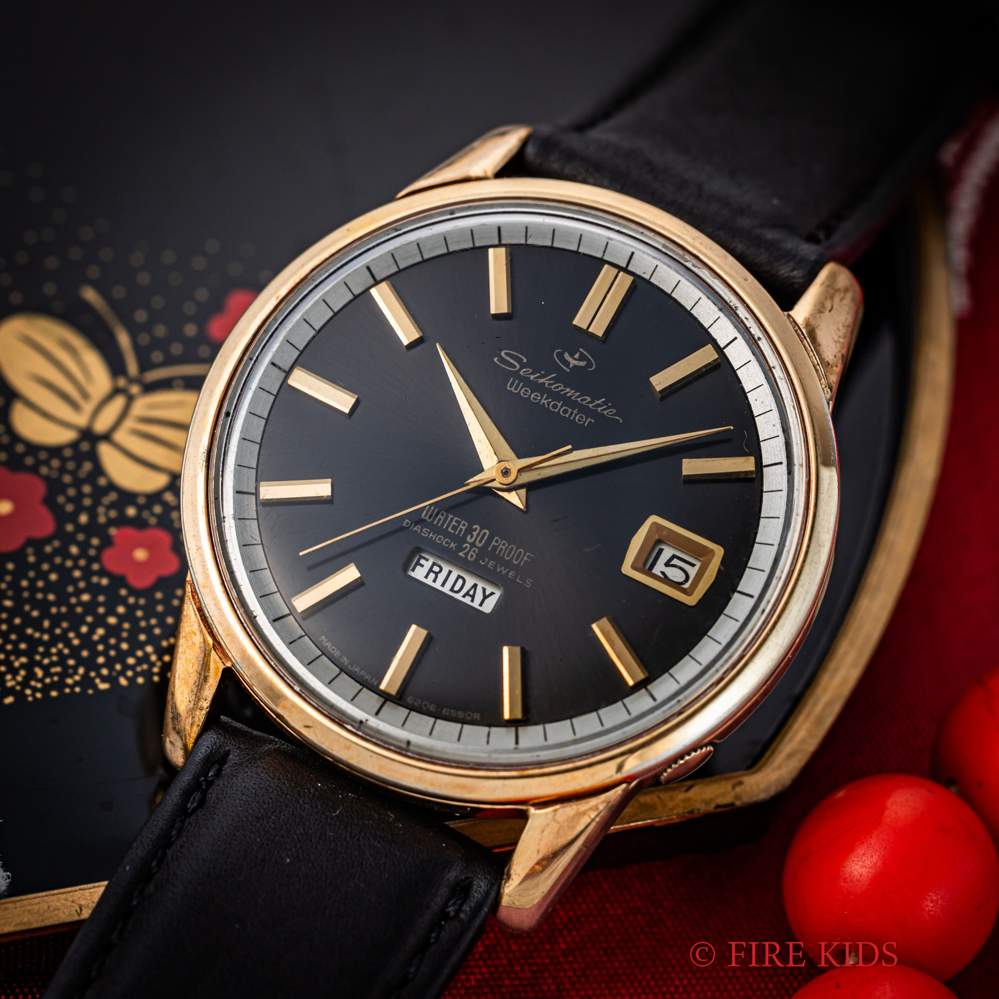 セイコーマチック ウィークデーター 1964年製 EGPケース グレーダイヤル 26石自動巻デイデイト