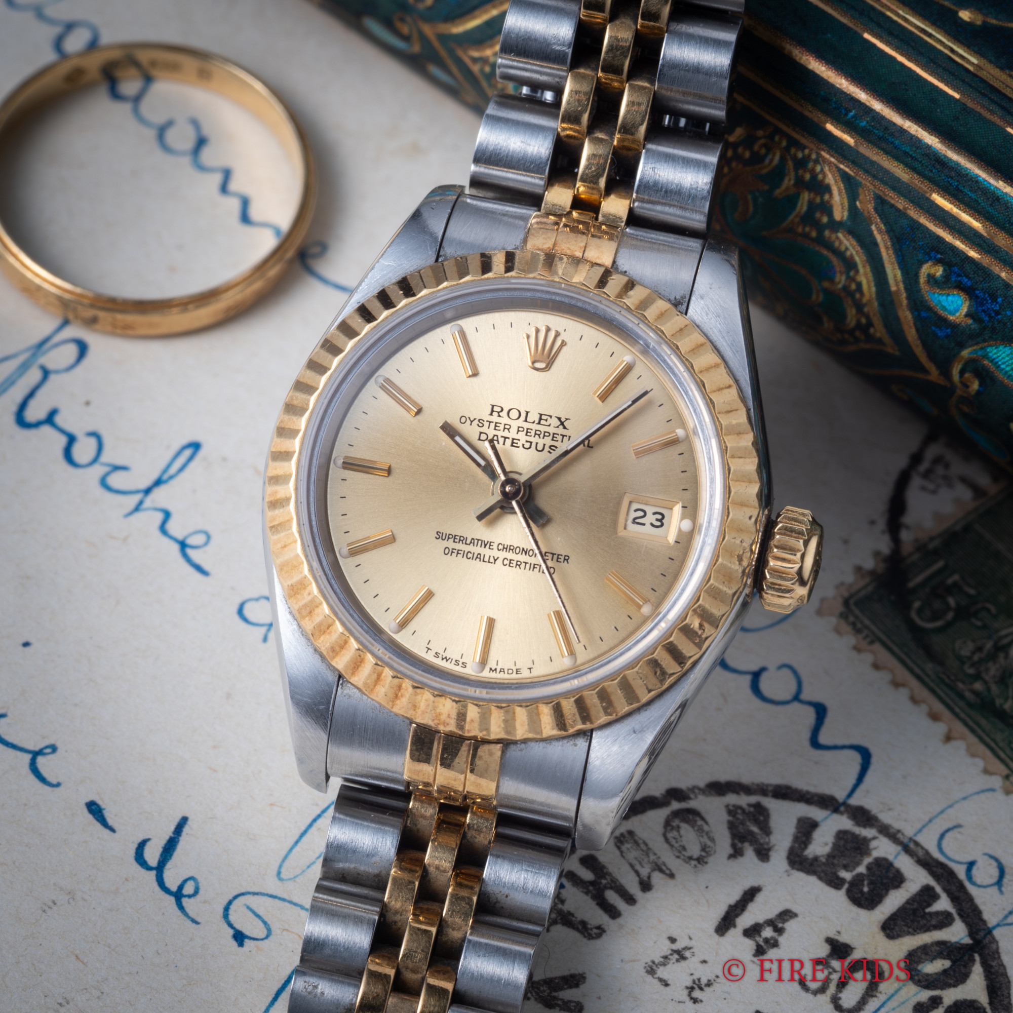 ロレックス レディース デイトジャストコンビ 1987～1988年製 Ref.69173 自動巻クロノメーター 純正コンビジュビリーブレス