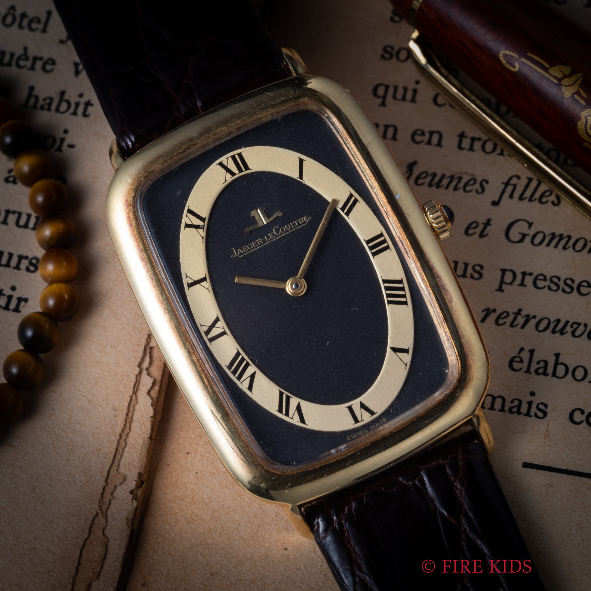 ジャガー・ルクルト 18金無垢ボーグ 1970年代製 手巻 ツートンローマンダイヤル