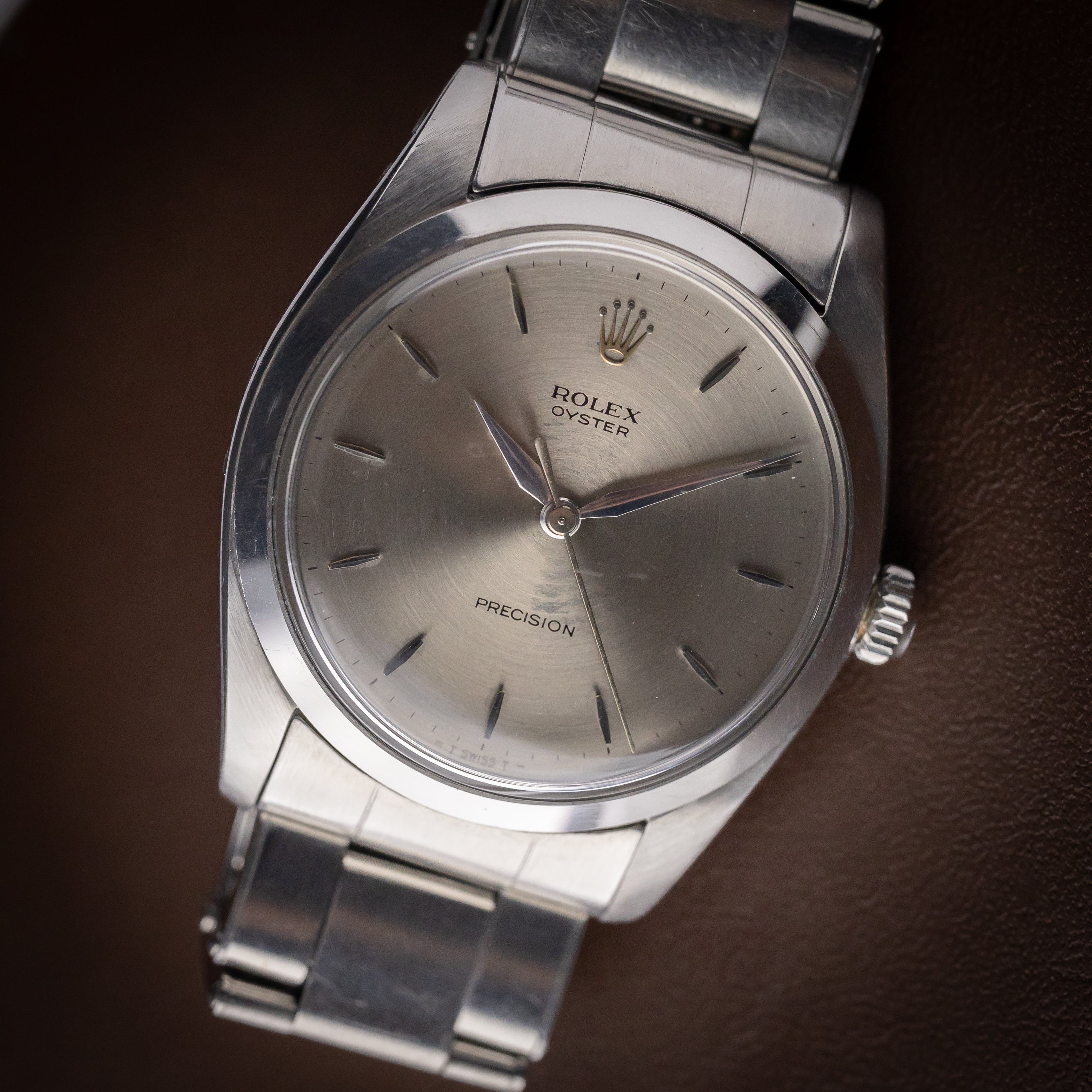 ロレックス オイスター 1964年製 ビッグケース 手巻き Ref.6424 グレーダイヤル