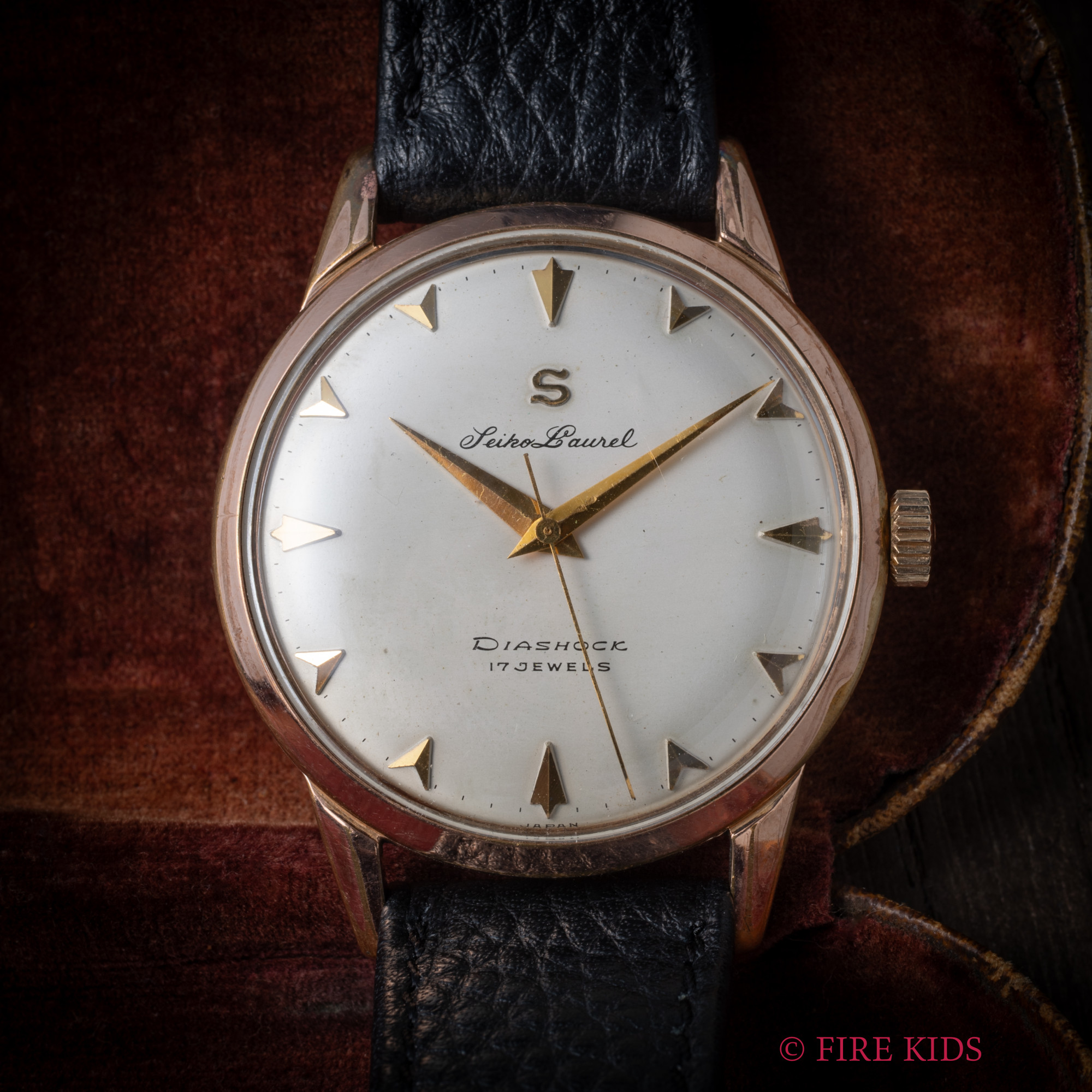 セイコー 1960年製（昭和35年製） ローレル EGPケース S蛇 楔インデックス Ref.J14065