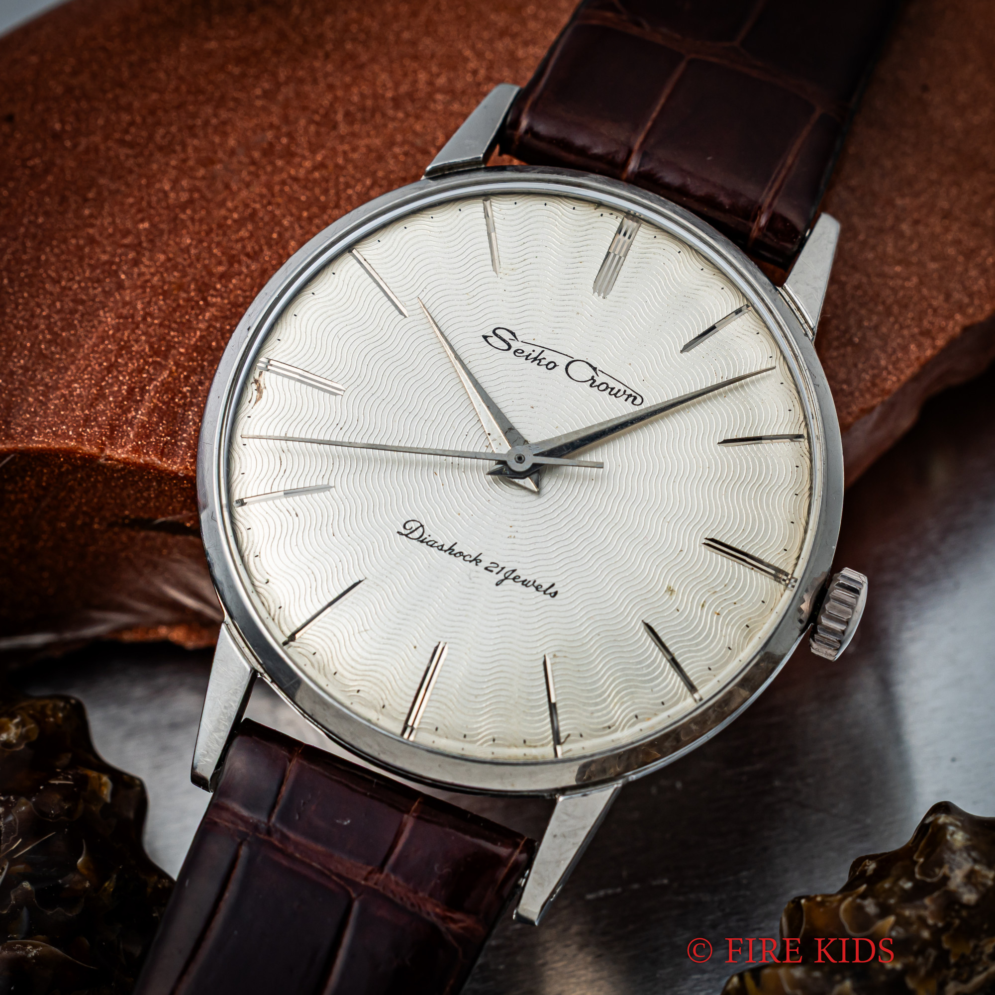 セイコー クラウン 1960年製（昭和35年製） Ref.15002 変わり文字盤 ロービート手巻