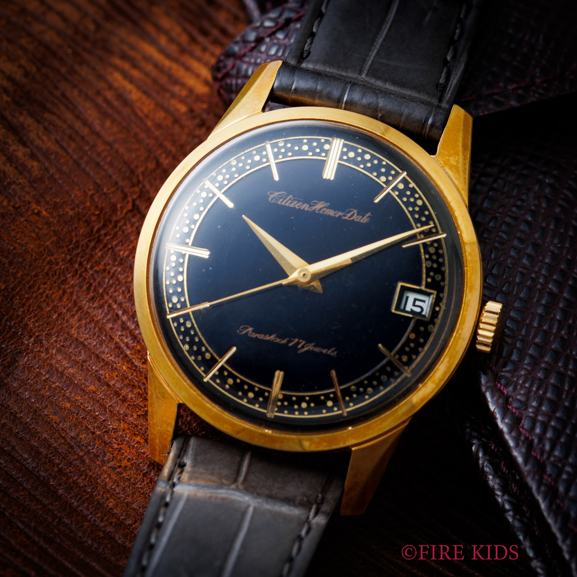 CITIZEN　シチズン　ホーマーデイト　1964年製　Ref.HODG5140I-SU　手巻　ブラックダイヤル