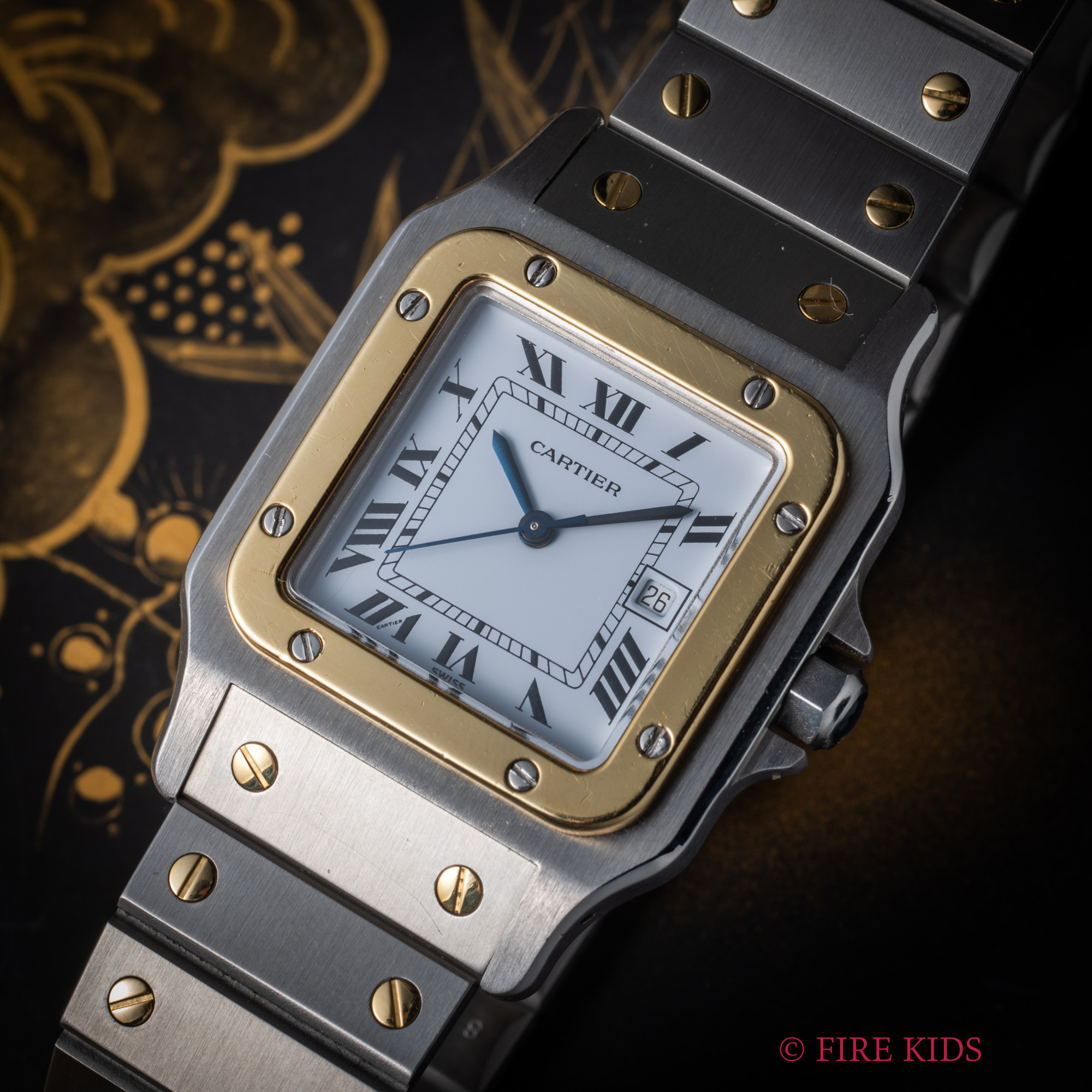 カルティエ サントス LMサイズ コンビ 1980年代製 Ref.2961 自動巻