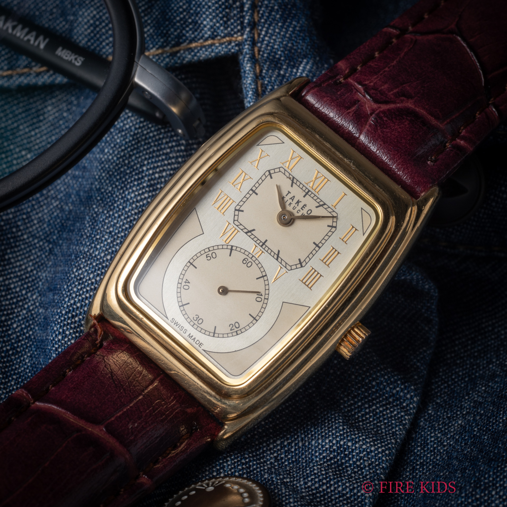 タケオキクチ ドクターズウォッチ GPケース スイス製 1990年代製 手巻き