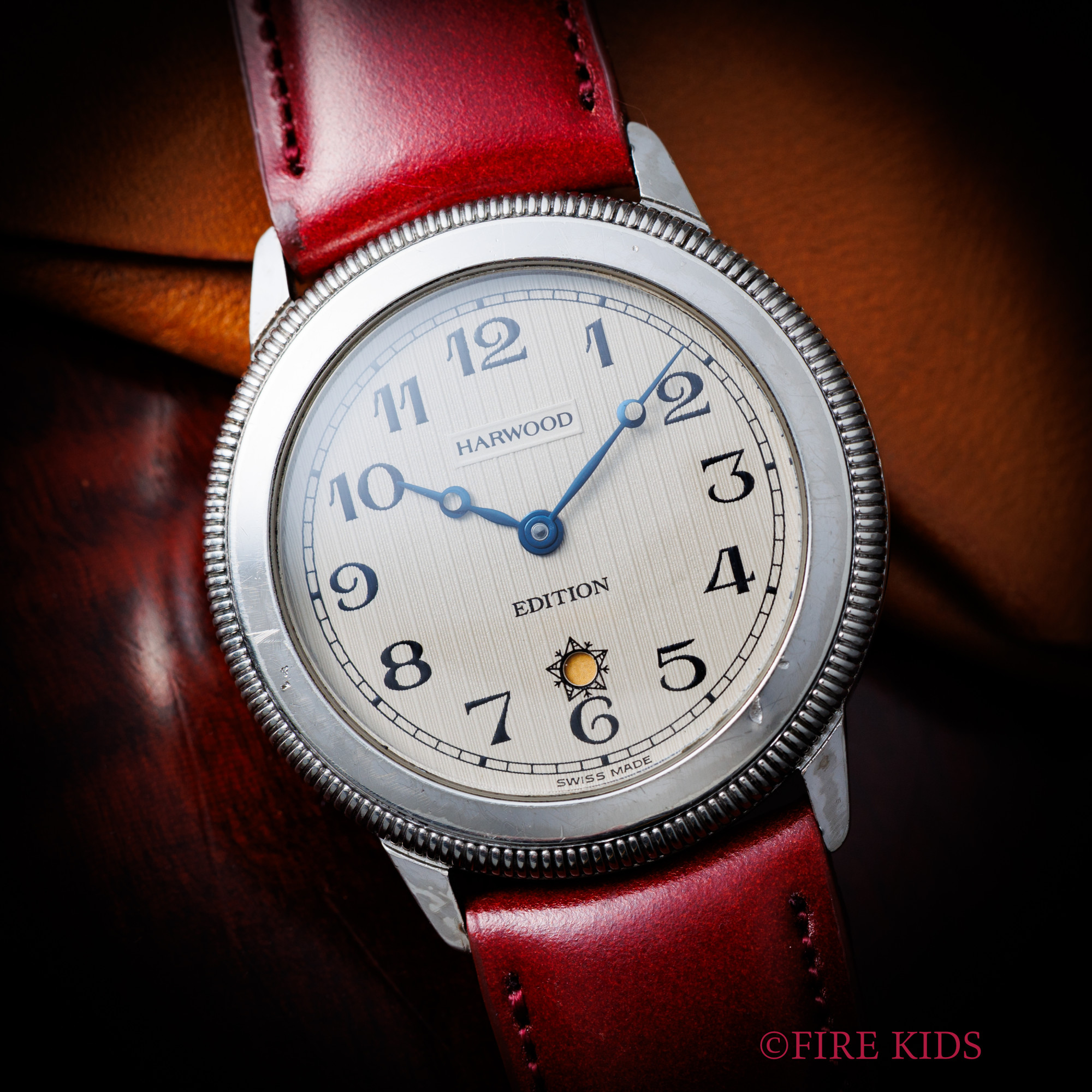 ハーウッド メルセデスベンツ復刻限定500本モデル シルバー925ケース 裏スケ 自動巻き 2003年製 純正尾錠