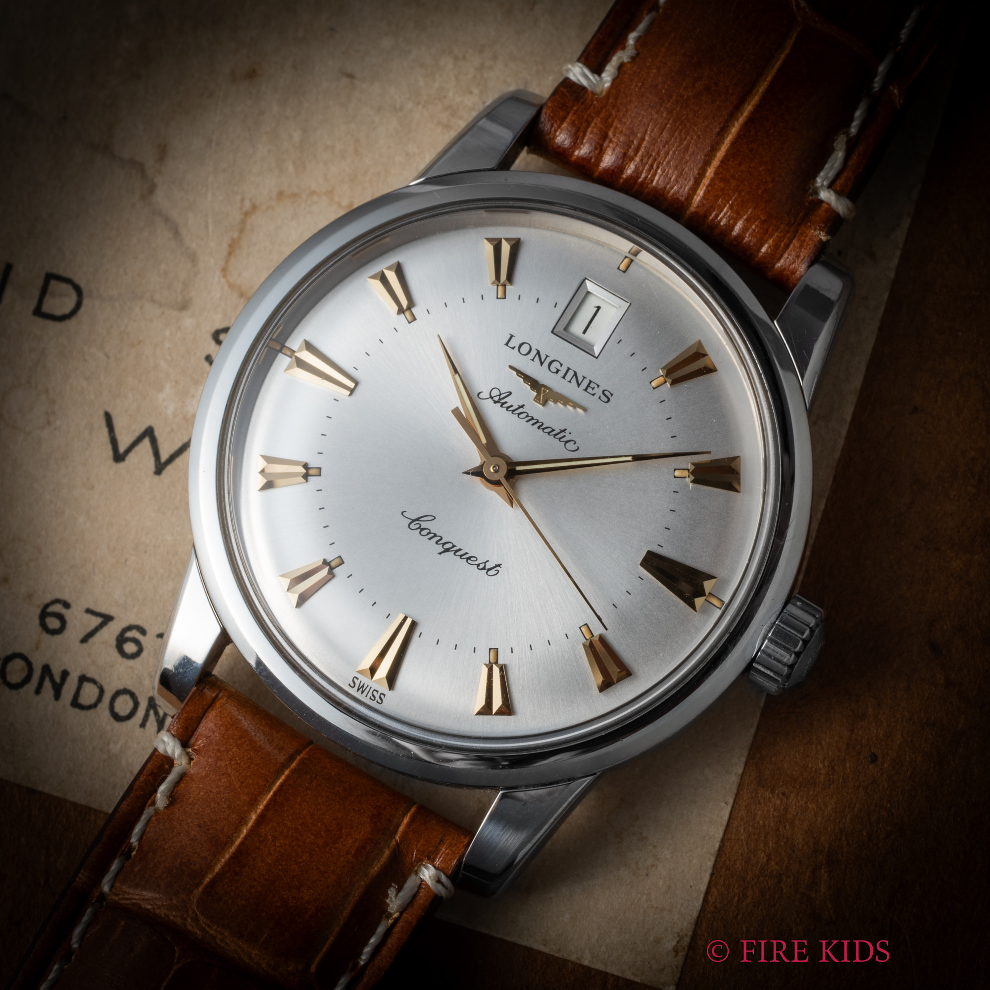 ロンジン コンクエスト復刻モデル 1990年代製 Ref.L1 611 4 ハイビート自動巻