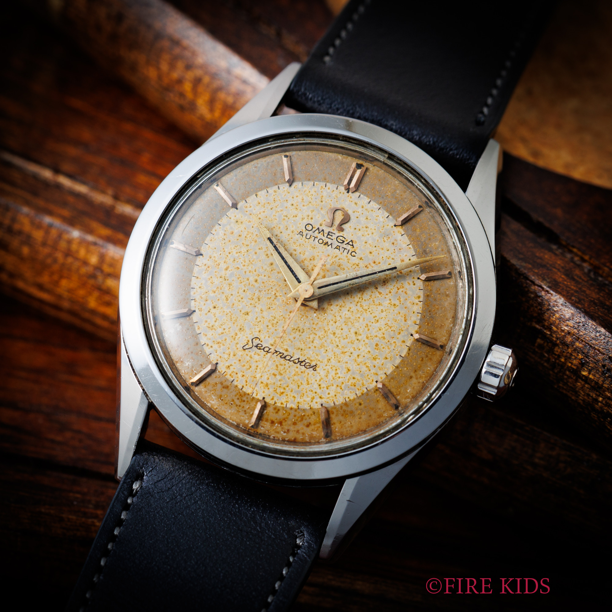 オメガ 1956年製 シーマスター  ツートンパティーナダイヤル 全回転ローター自動巻 Cal.471