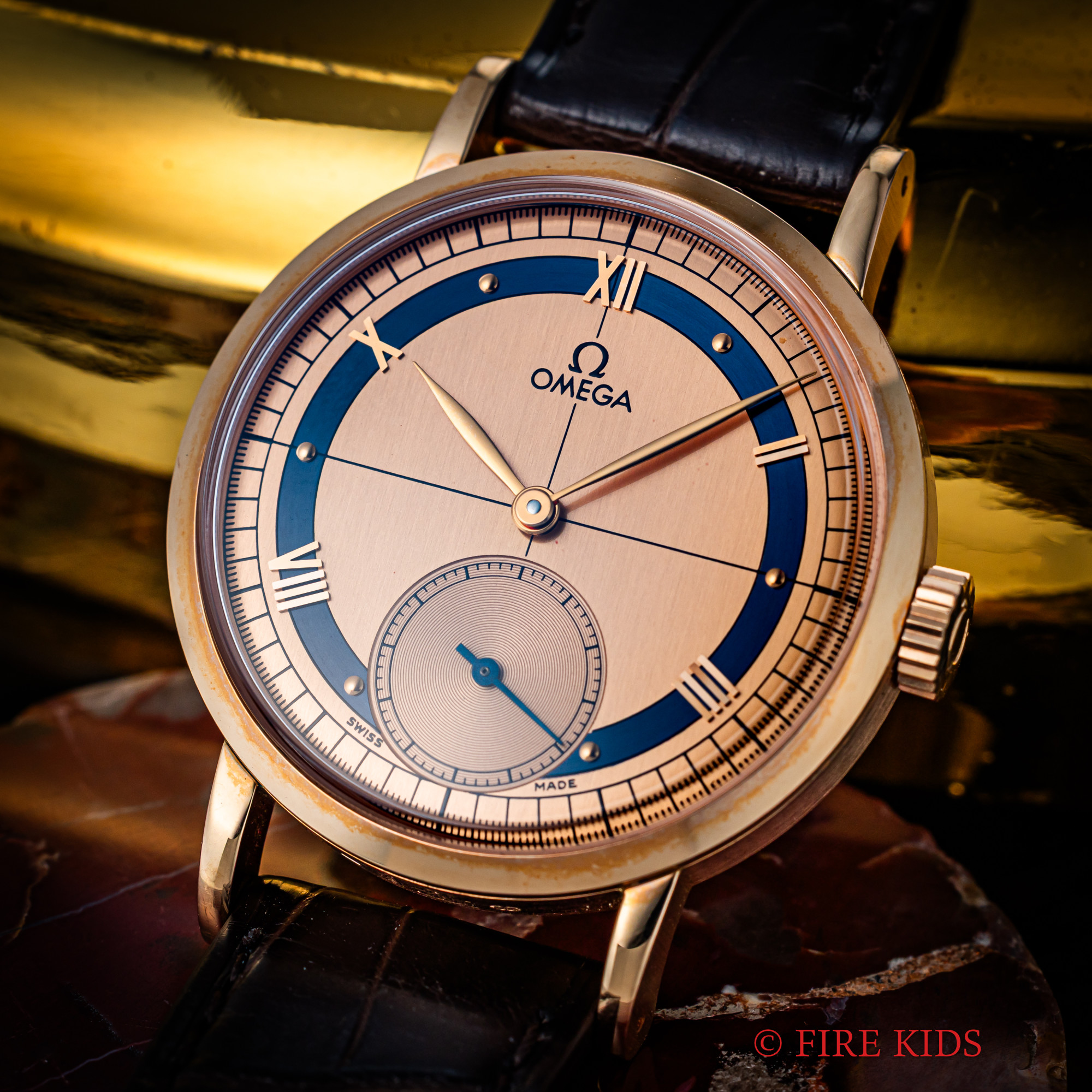 オメガ ルネッサンス 18金無垢ピンクゴールドケース 1994年製 1894本限定 30㎜キャリバー Cal.269 純正18KPG尾錠 ギャラ