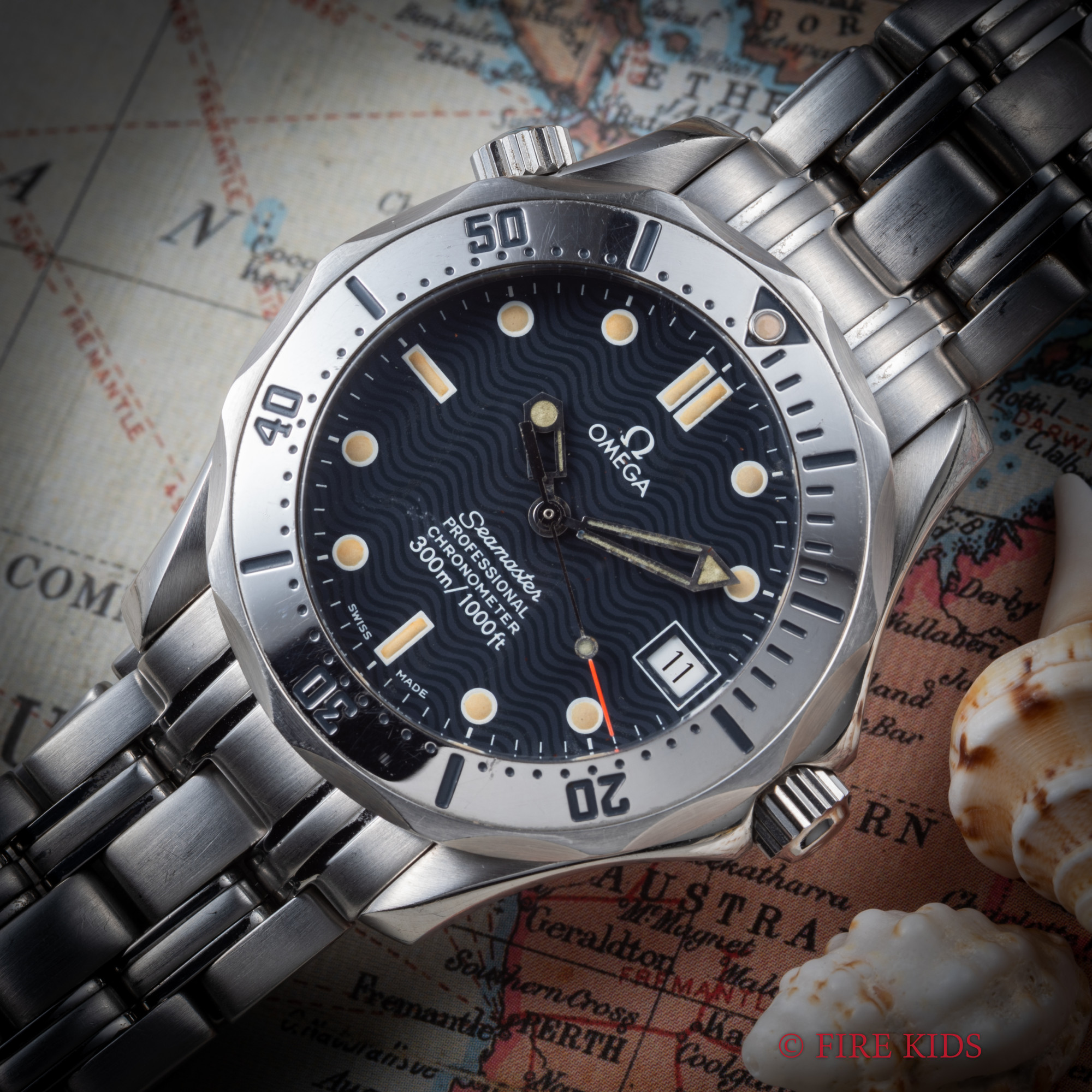 オメガ シーマスタープロフェッショナル300m 1986年製 自動巻クロノメーター 純正ブレス