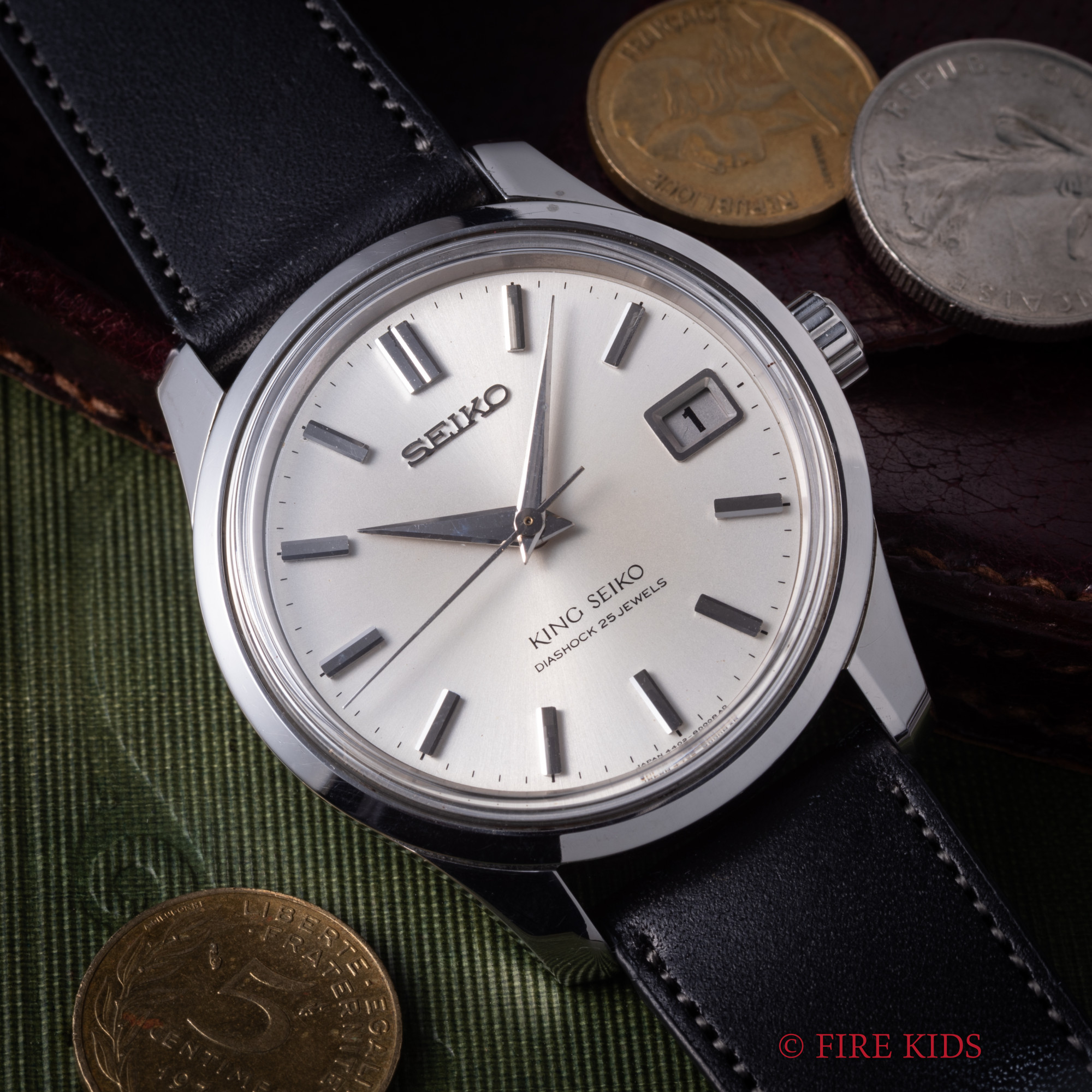 キングセイコー 44KS 1966年製 Ref.4420-8000 デイト付手巻 盾メダリオン