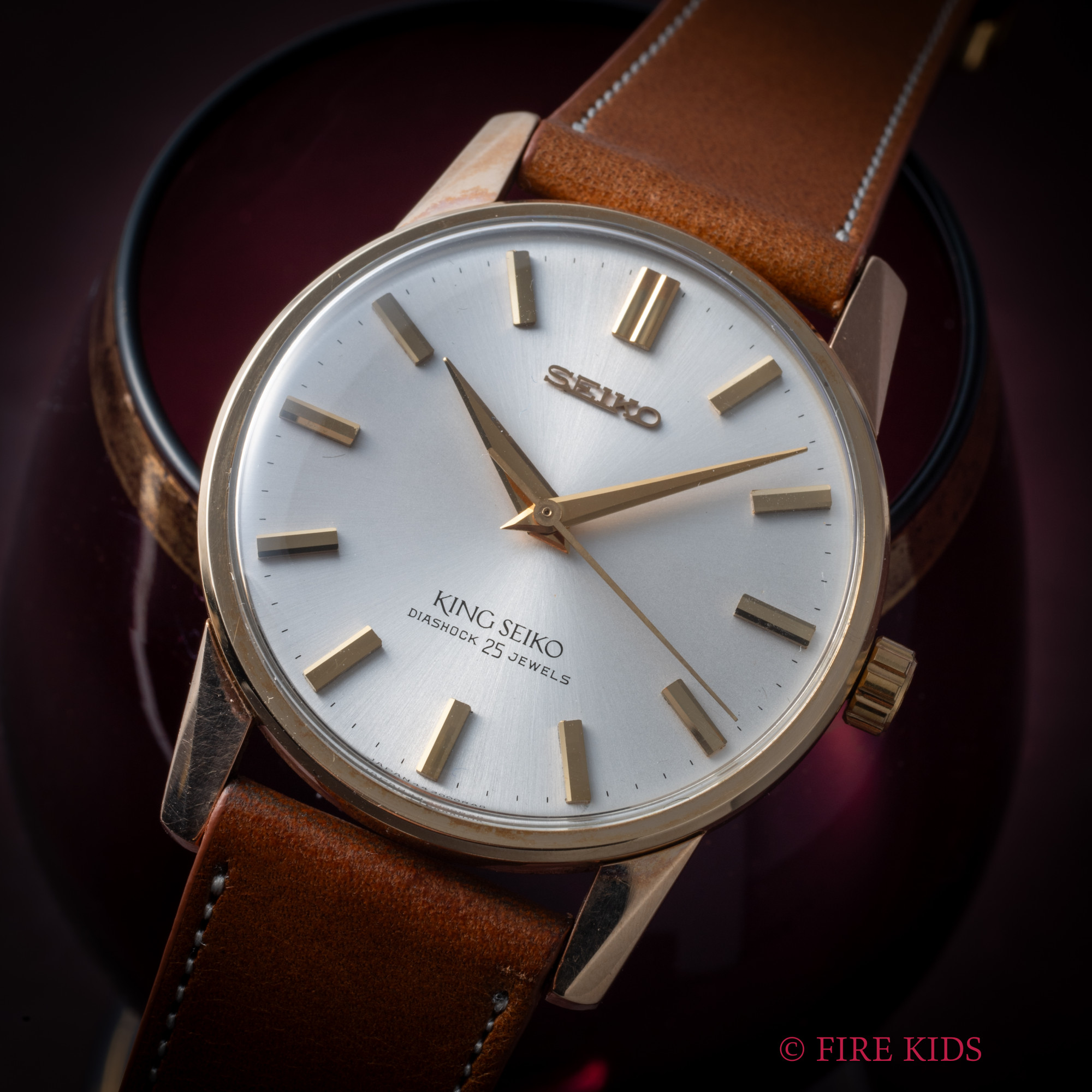 キングセイコー 44KS初期型 AGFケース 1963年製 Ref.44-2000 秒針規制装置付手巻 盾メダリオン