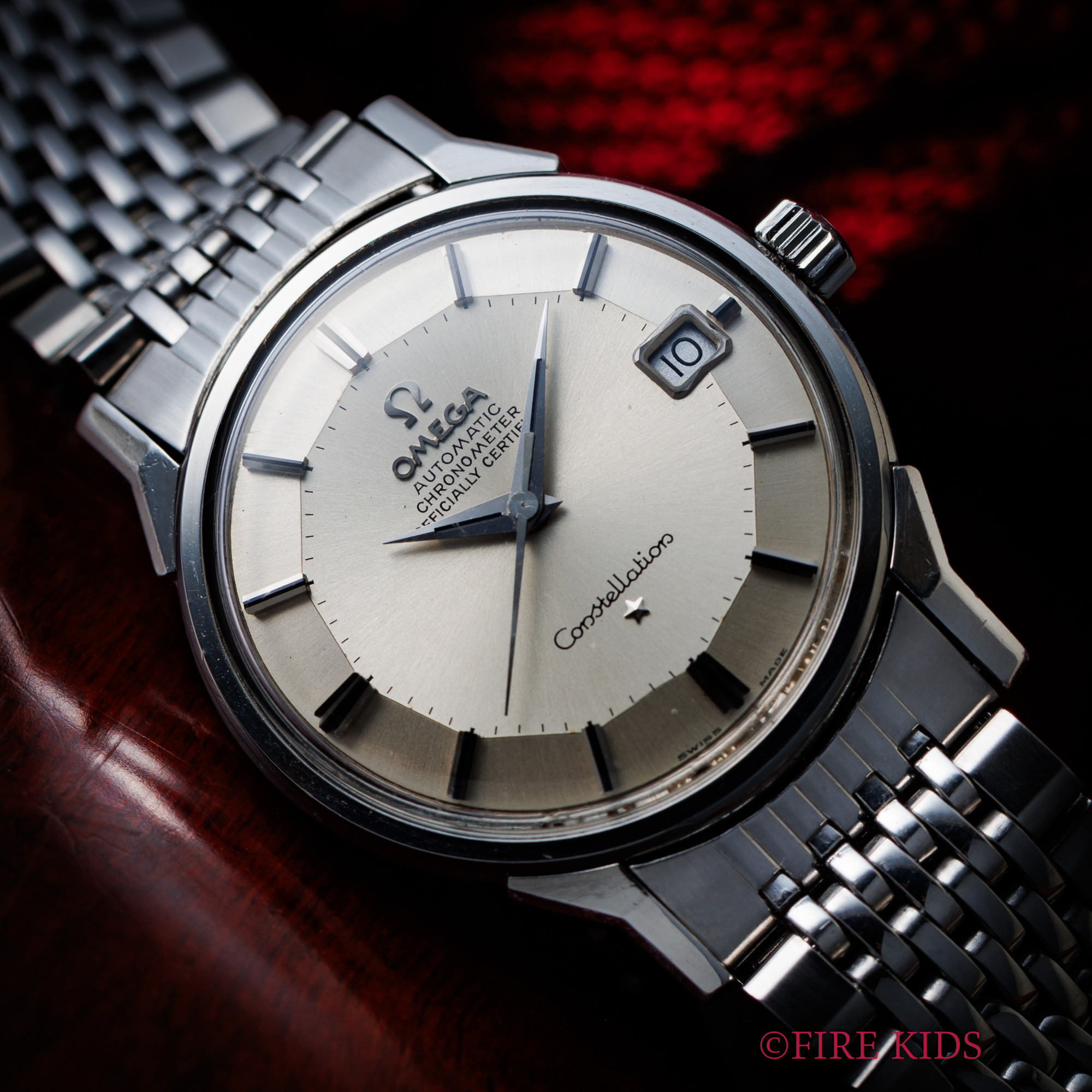 オメガ コンステレーション12角 1968年製 Ref.168.005 自動巻クロノメーター Cal.564 パイパンダイヤル 純正ブレス