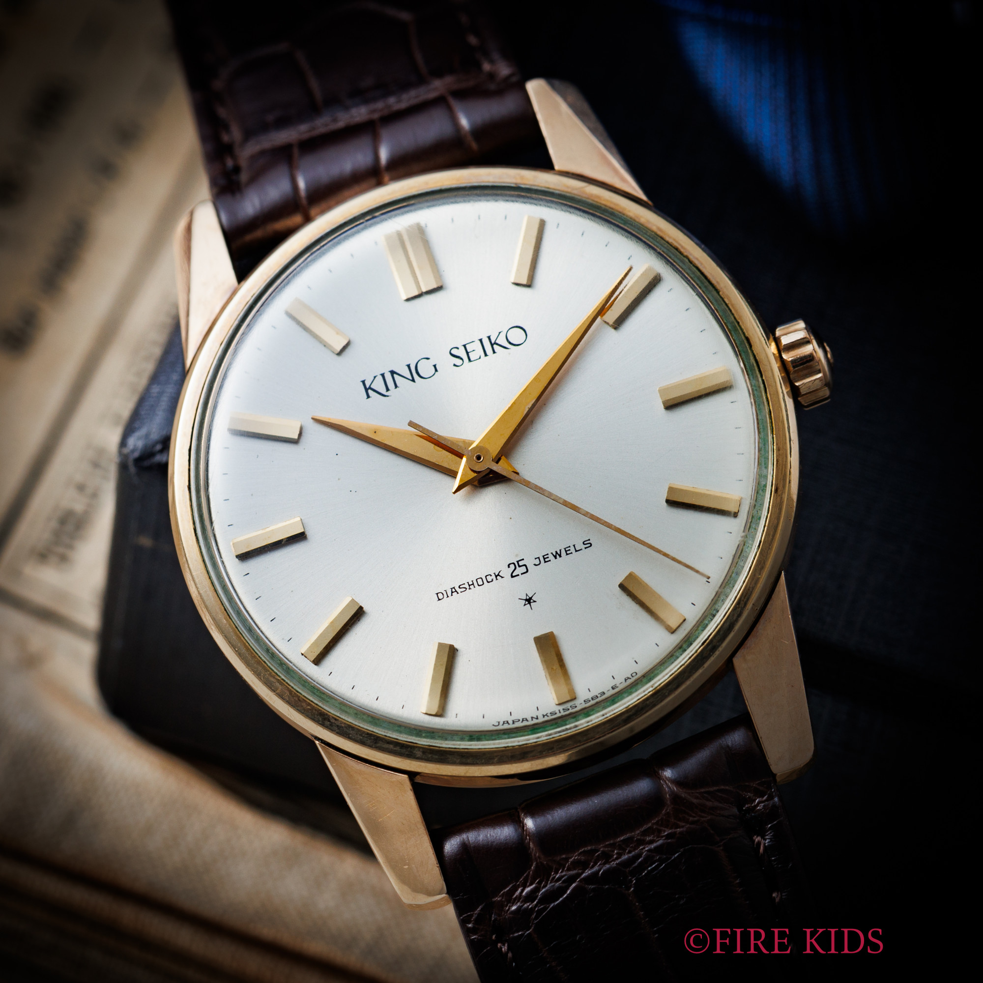 キングセイコー 1st Ref.15034KS 1963年製 手巻き 14金張り