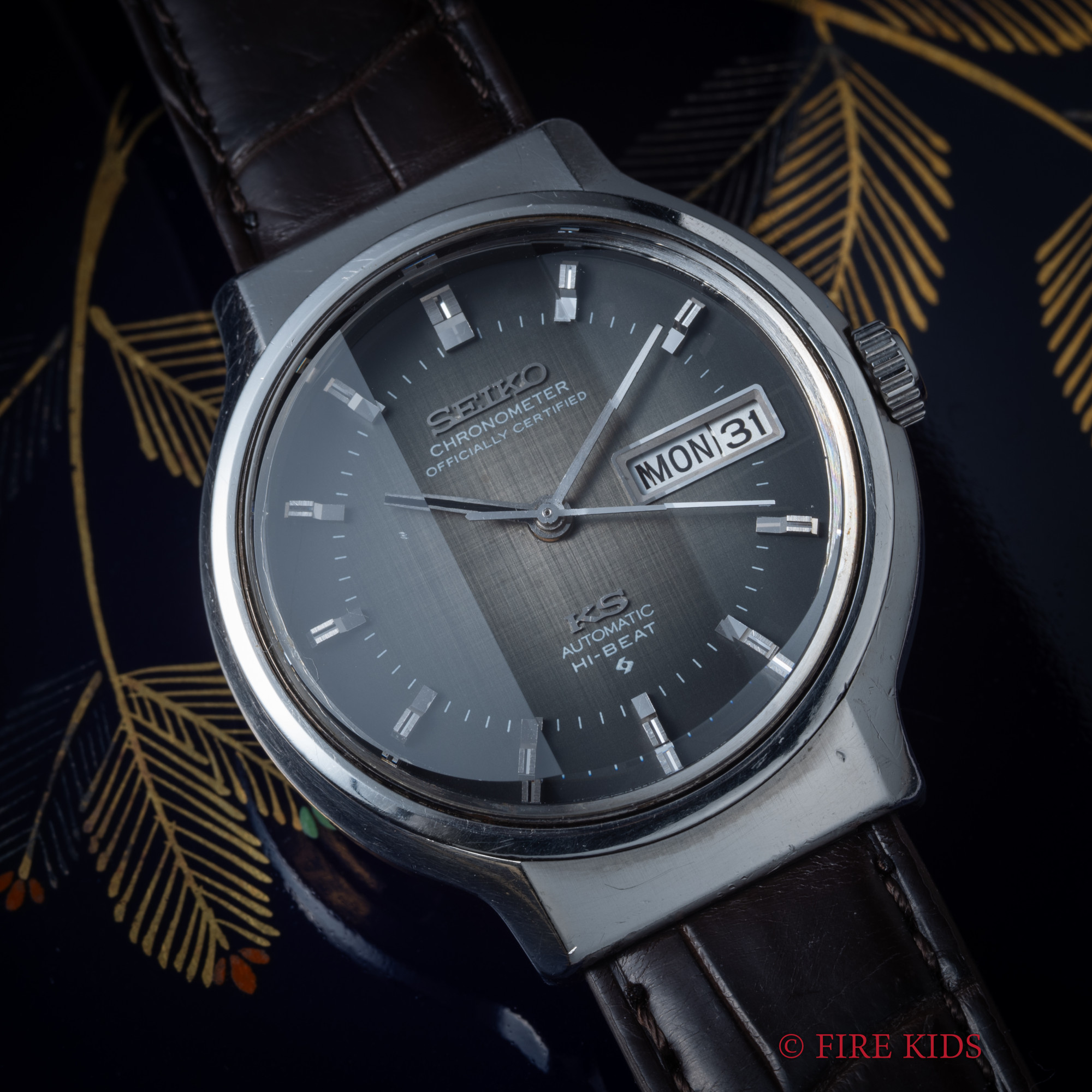 キング セイコー 56KS グレー カットガラス 1972年製 Ref.5626-7170