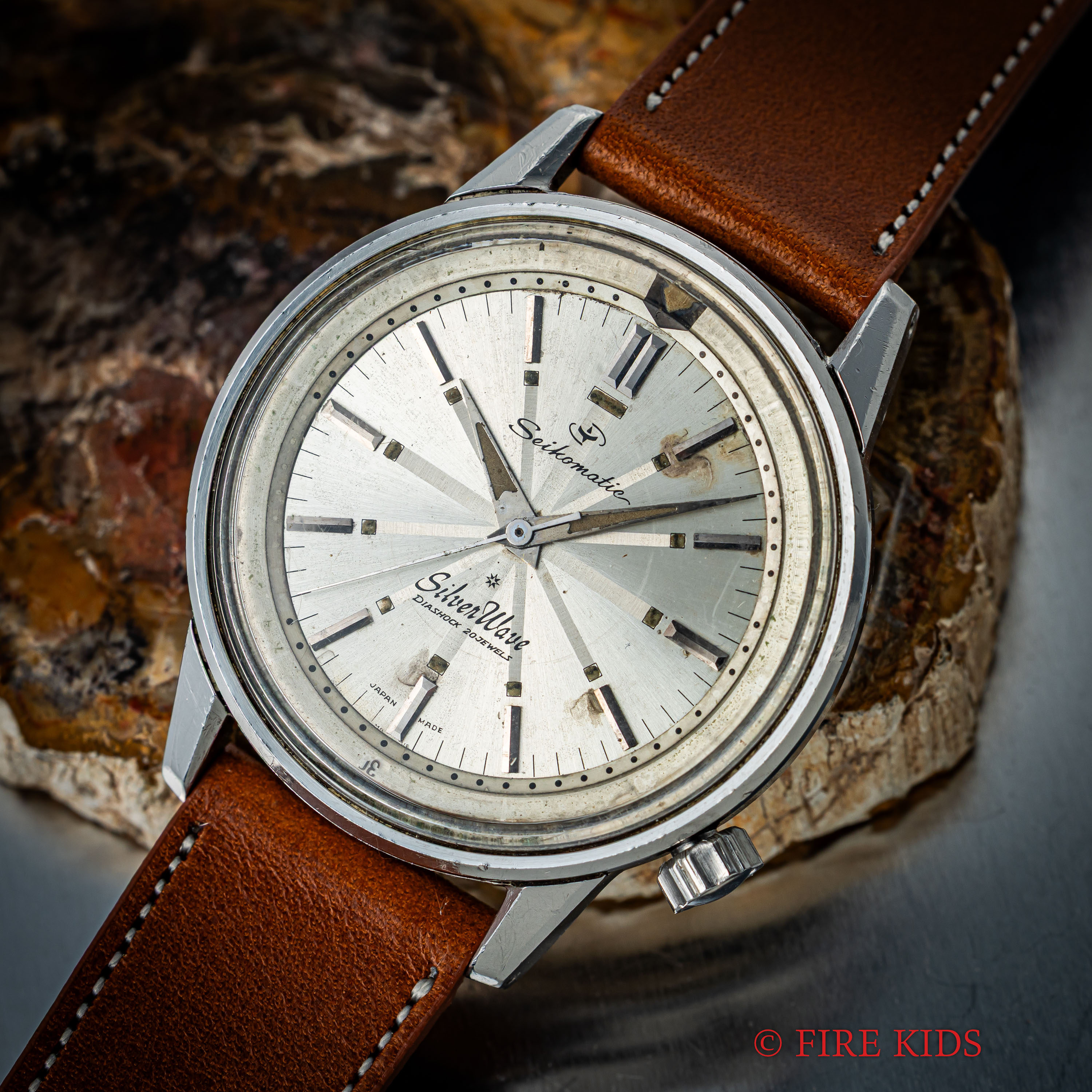 セイコーマチック シルバーウェーブ 1961年製 自動巻き インナー回転ベゼル