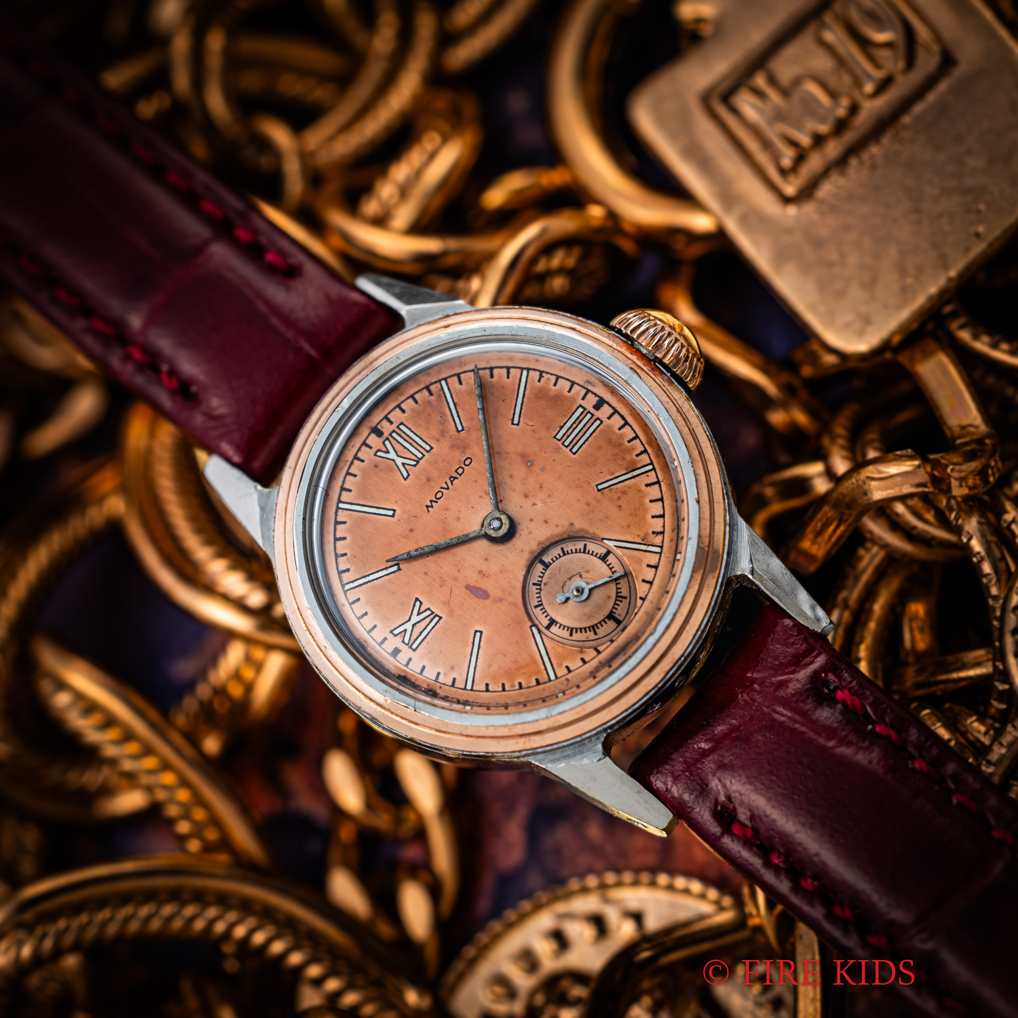 モバード アクバティック ピンクゴールドコンビ 1940年代製 レディース 手巻き Cal.505P Ref.054503