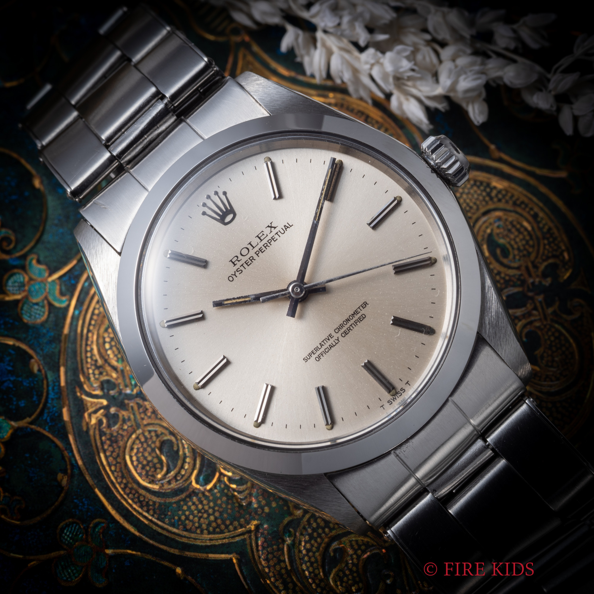 ロレックス オイスターパーペチュアル 1967年製 Ref.1002 純正リベットブレス