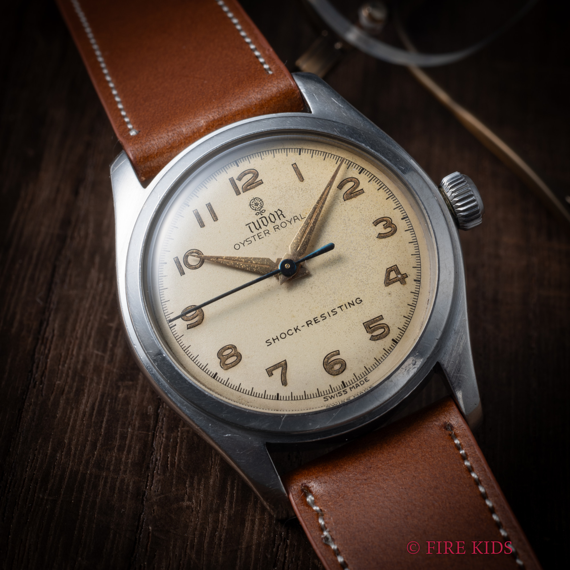 チューダー オイスター ローヤル 小バラ 1950年代製 Ref.7803 手巻き 全アラビア