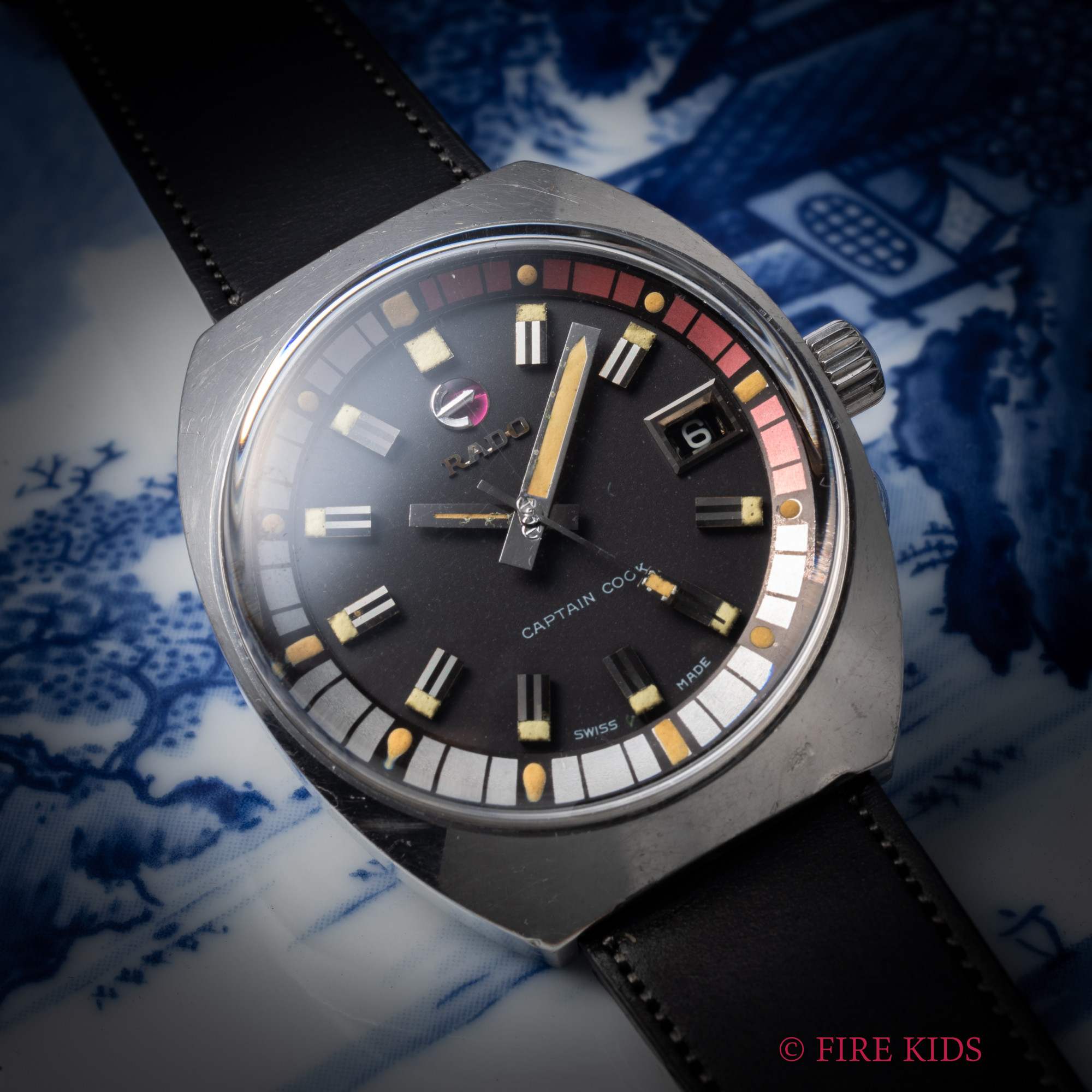 ラドー キャプテンクック 1960年代製 インナー回転ベゼル 自動巻