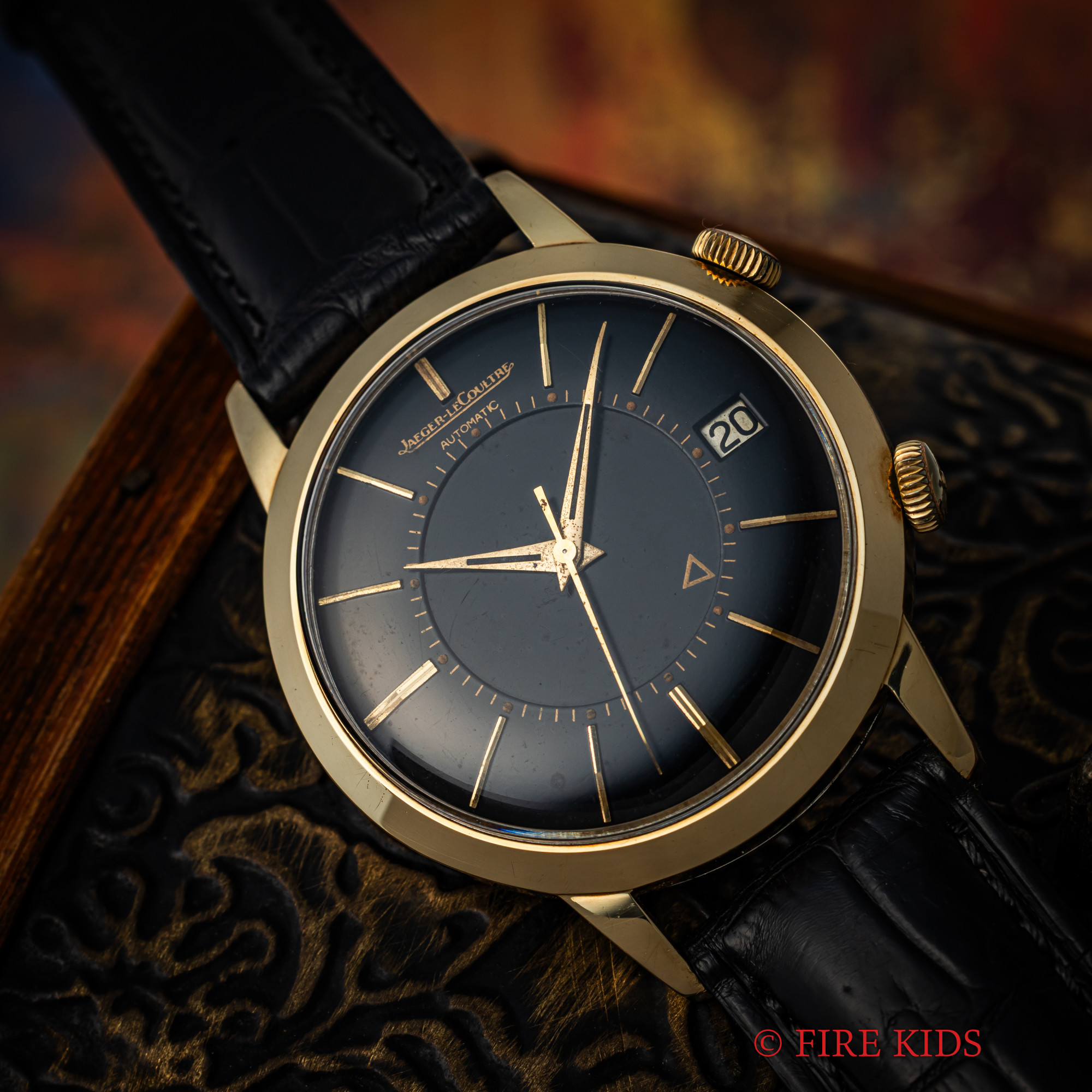 ジャガー・ルクルト メモボックス ブラックダイヤル 1960年代製 自動巻き