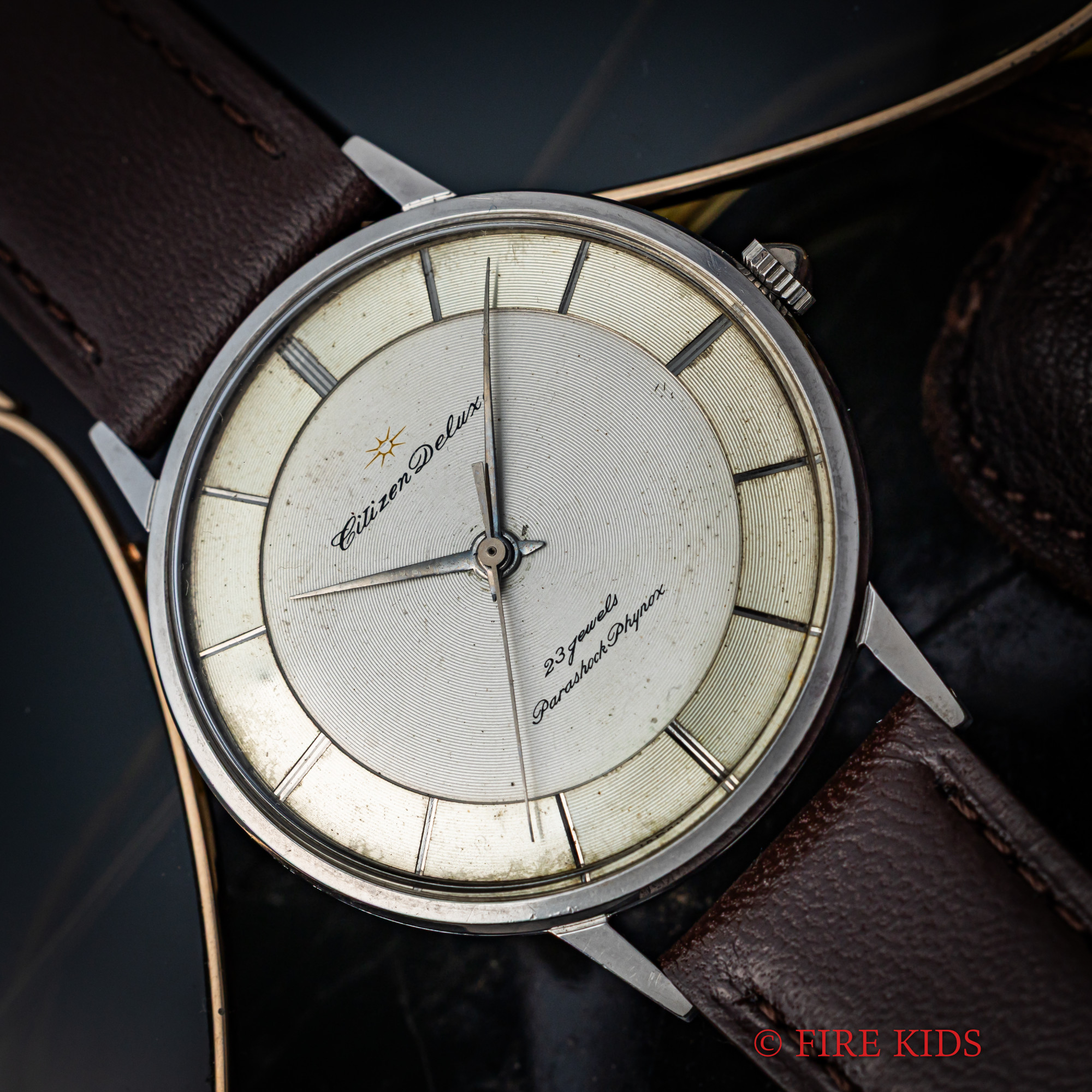 シチズン デラックス 1961年製 ツートンダイヤル 23石手巻