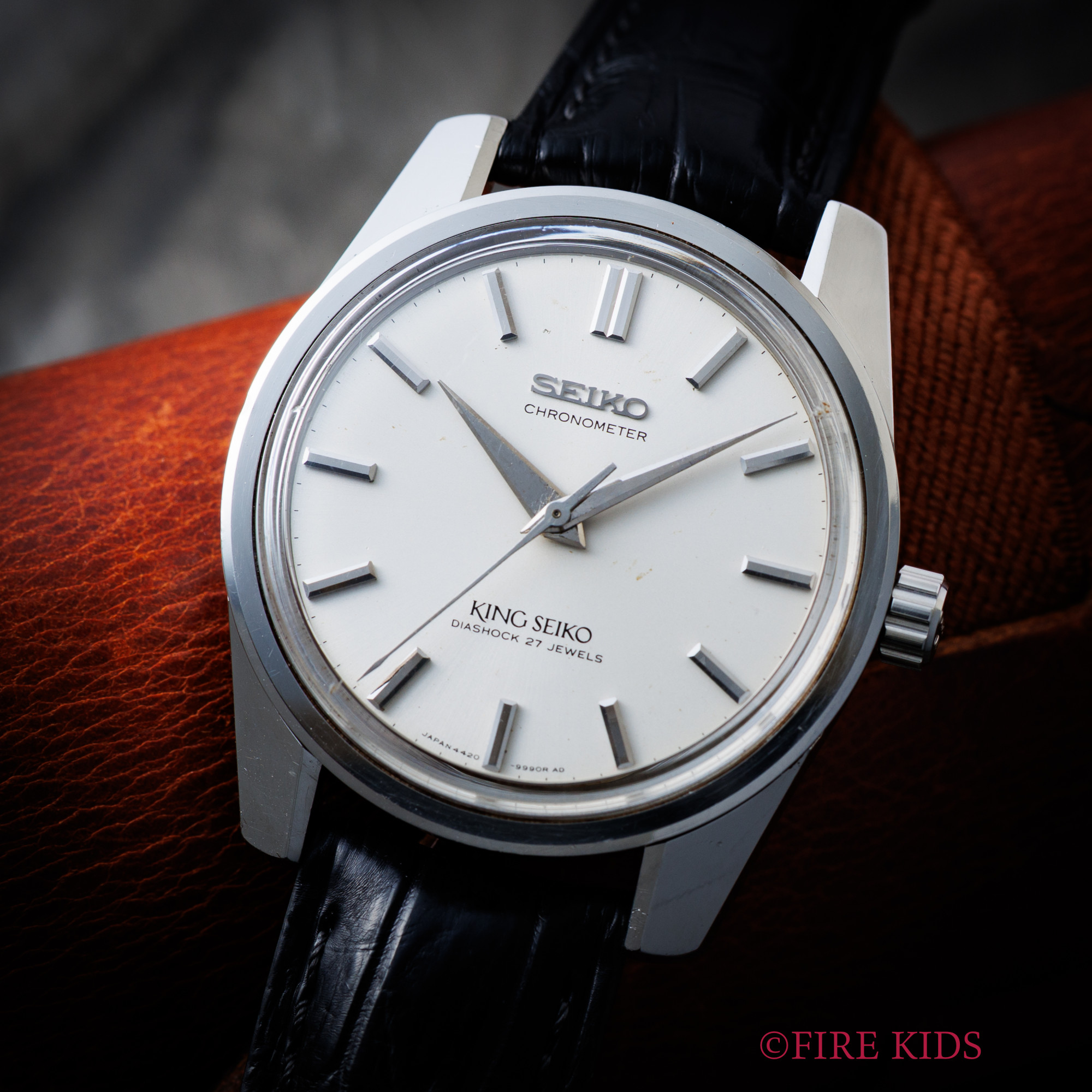 44キングセイコー クロノメーター 1965年製 後期型 手巻 Cal.4420A 秒針規制装置 ライオンメダリオン