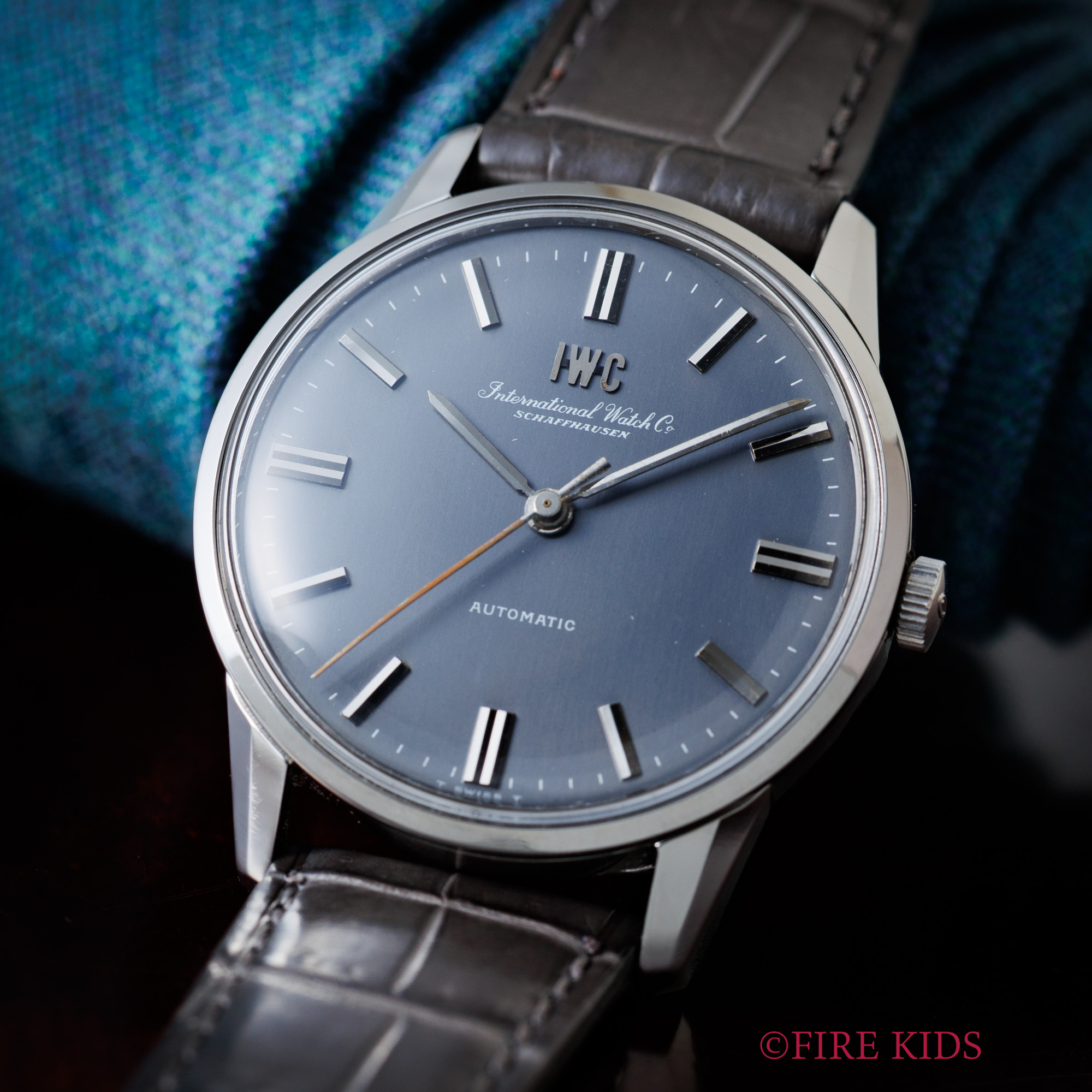 IWC ラウンドケース 1966年製 Ref.R810A ペラトン式自動巻 Cal.854 グレーダイヤル