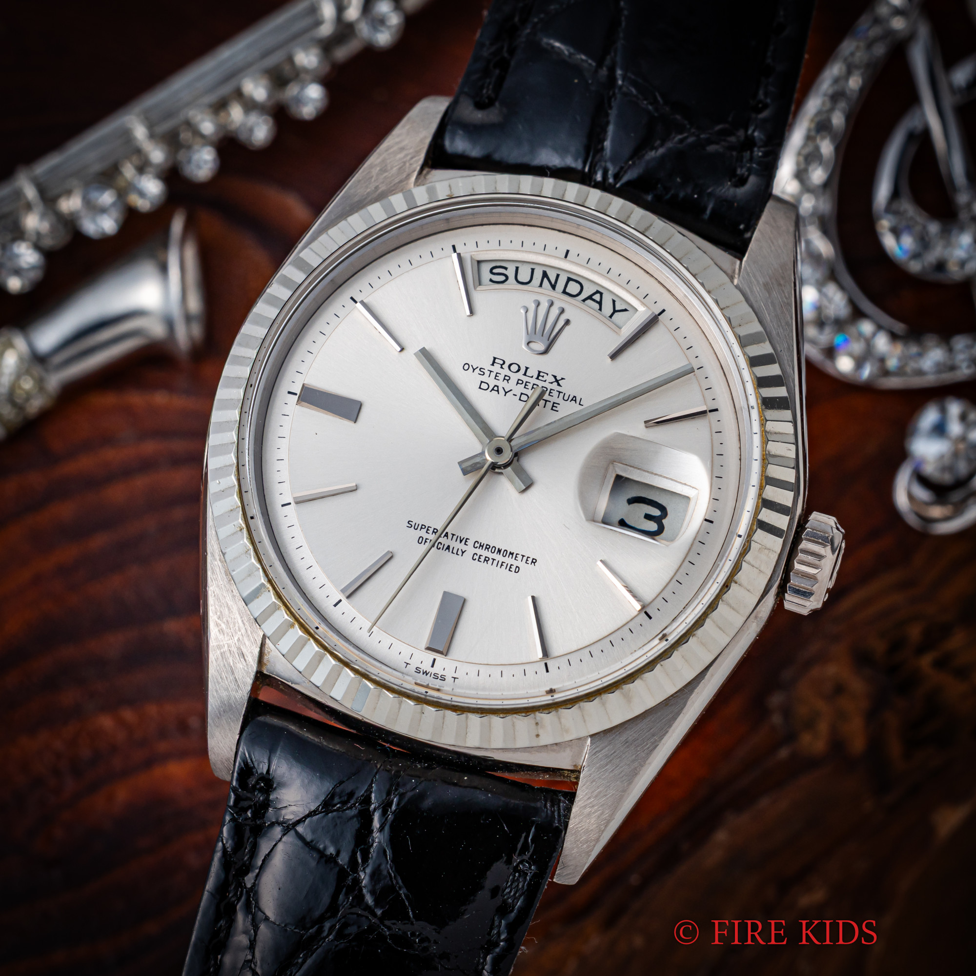 ロレックス デイデイト Ref.1803 18金ホワイトゴールド 1965年製 自動巻き 夜光無し