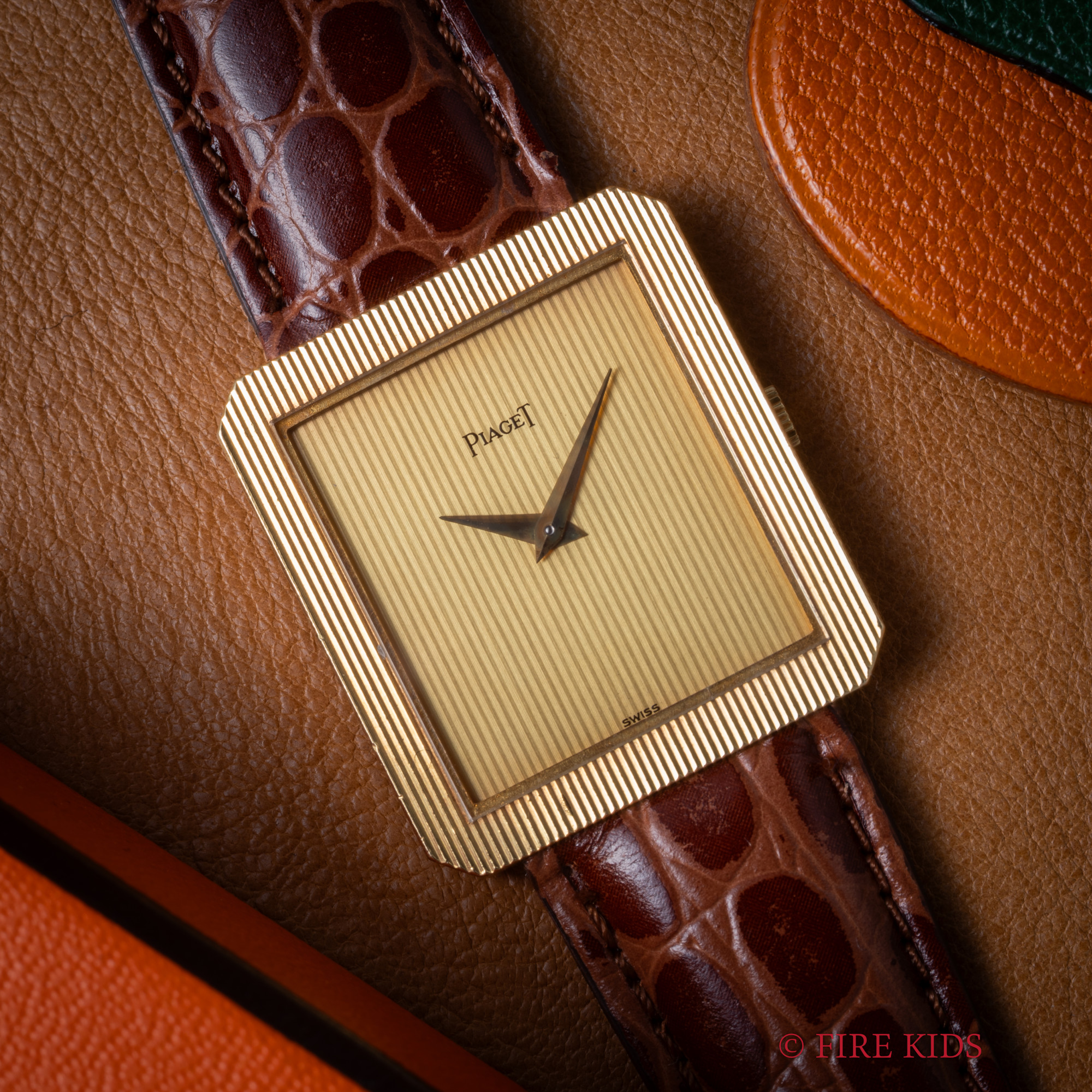 ピアジェ 18金無垢プロトコール 1980年代製 Ref.9154 手巻 Cal.9P2 純正金無垢尾錠