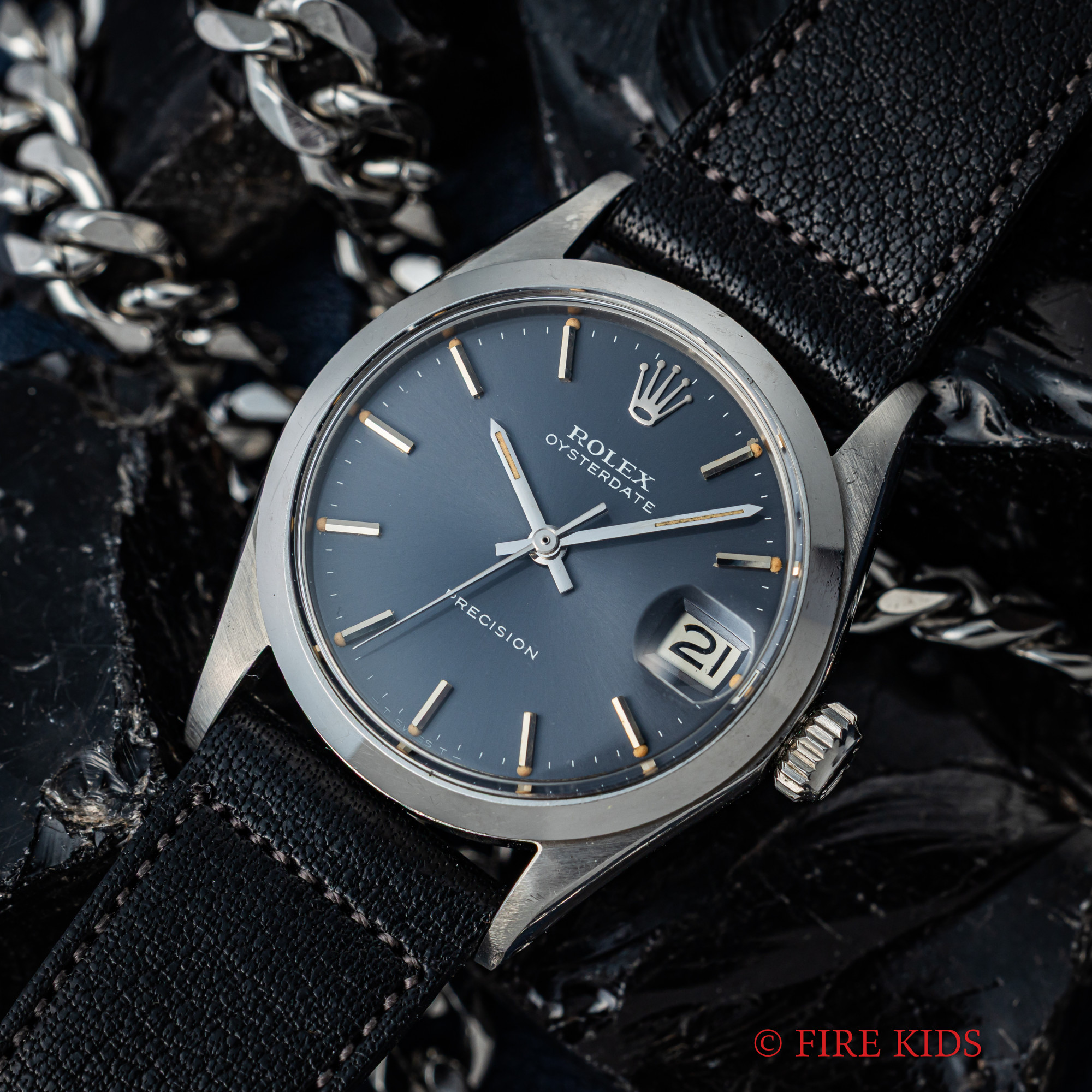 ロレックス オイスターデイト ボーイズ グレーダイヤル 1967年製 Cal.1225 Ref.6466 手巻き