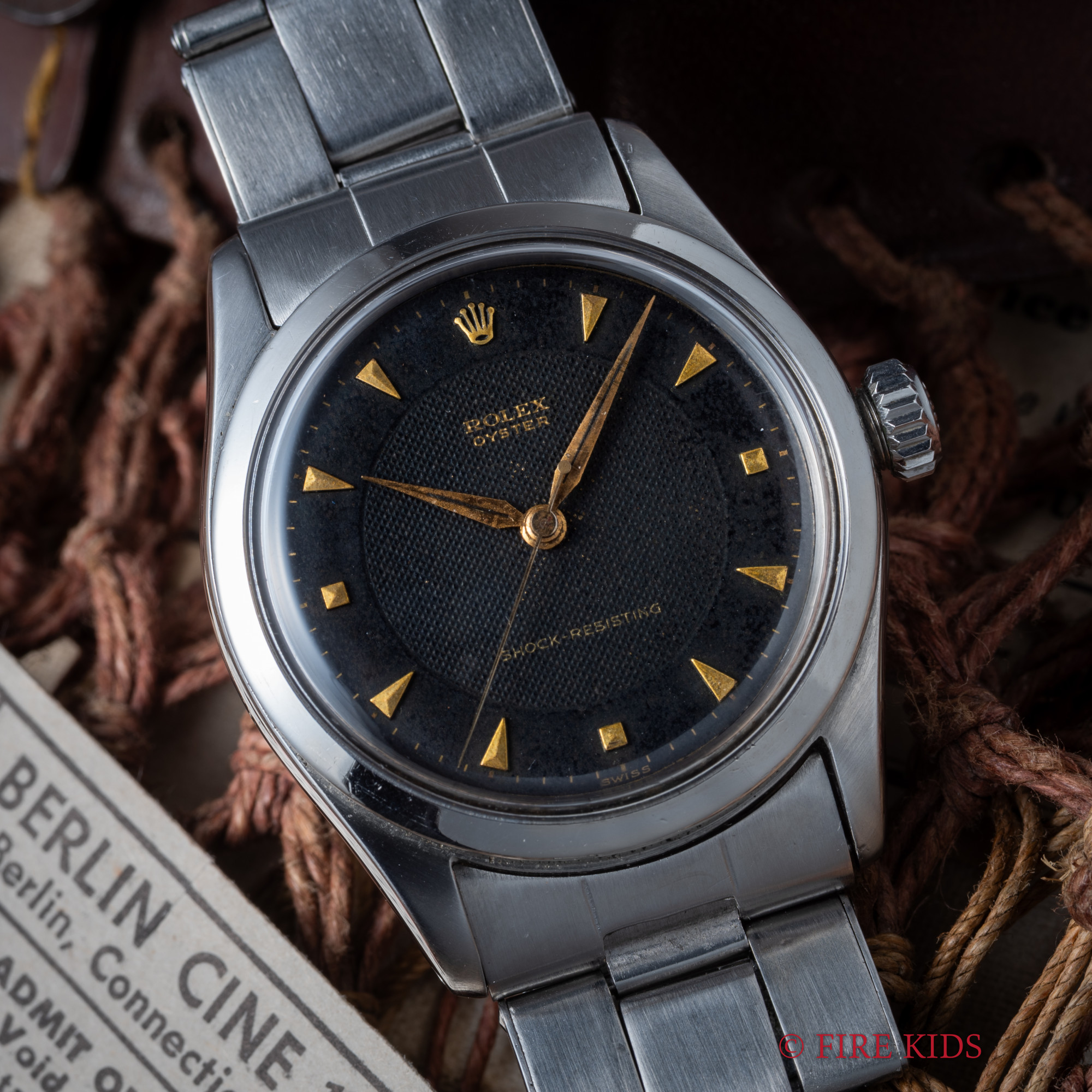 ロレックス オイスター ブラック2トーン 1952年製 Cal.710 Ref.6282 手巻き