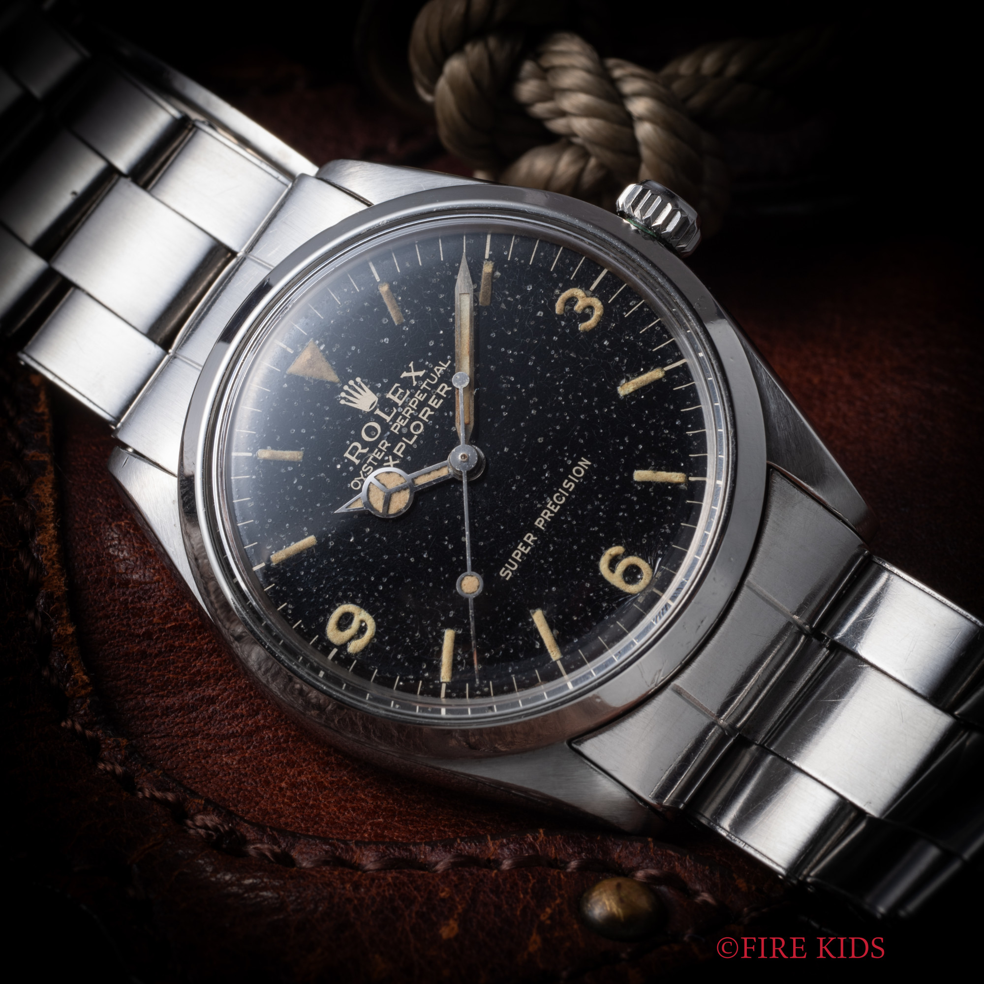 ロレックス エクスプローラー Ref.5500 1964年製 ミラーダイヤル 自動巻 スーパープレシジョン 純正リベットブレス