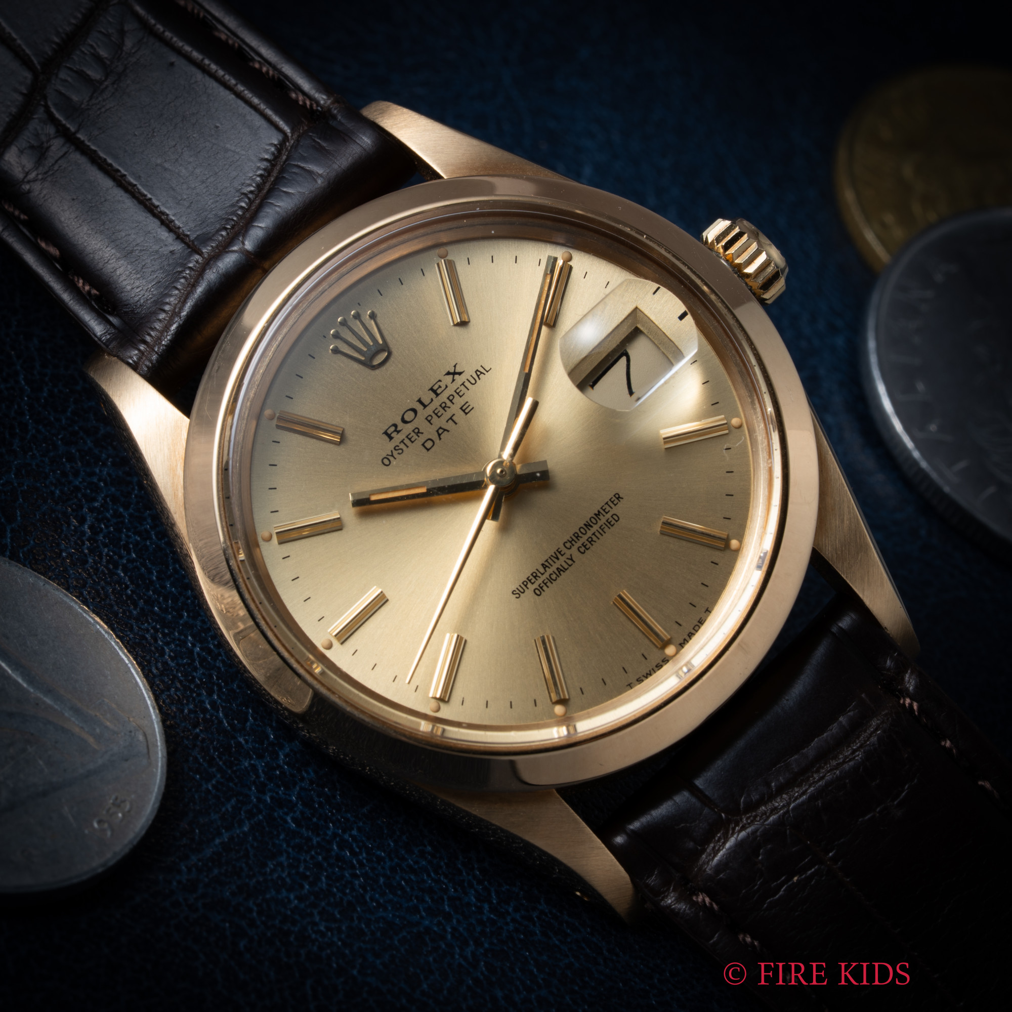 ロレックス 1980年製（昭和55年製）18金無垢オイスターパーペチュアル デイト Ref.15008 自動巻クロノメーター