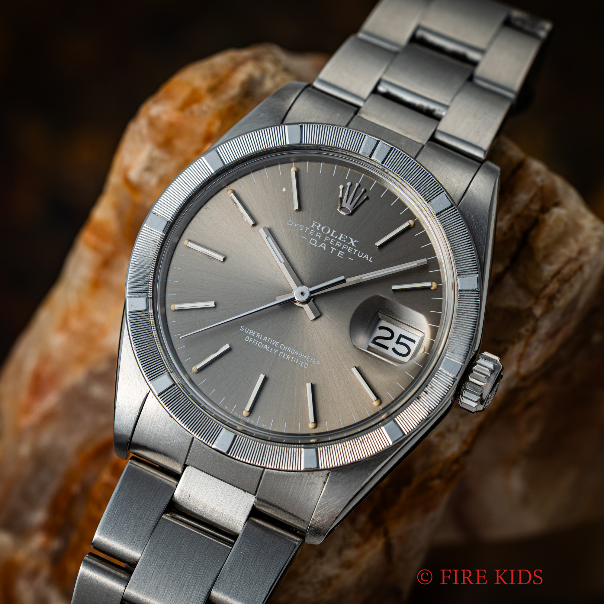 ロレックス 1971年製 オイスターパーペチュアルデイト Ref.1501グレーゴーストダイヤル 自動巻 純正オイスターブレス