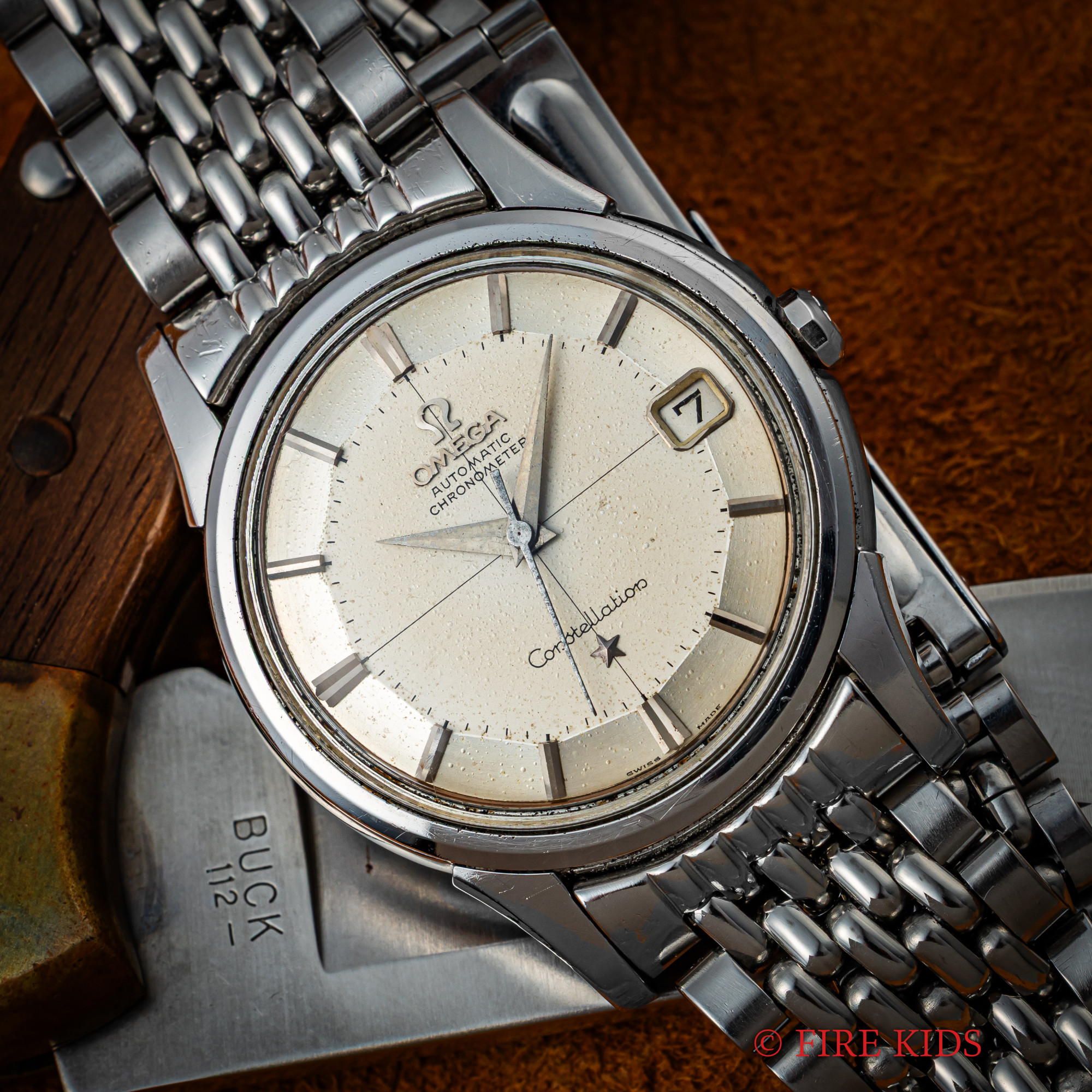 オメガ コンステレーション 12角 純正ライスブレス Cal.561 1959年製 自動巻きクロノメーター