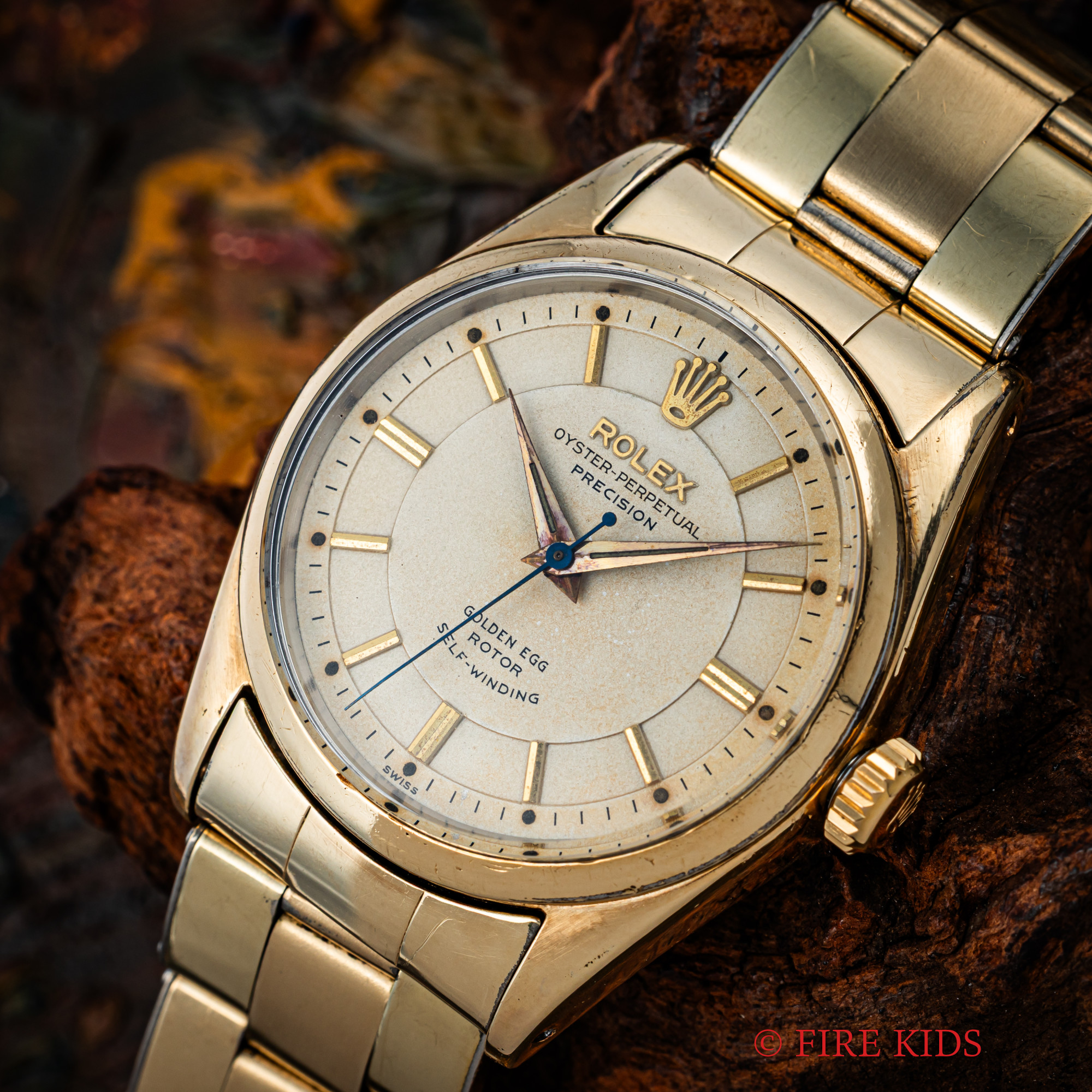 ロレックス オイスターパーペチュアル ゴールデンエッグ セクターダイヤル 1956年製 自動巻き