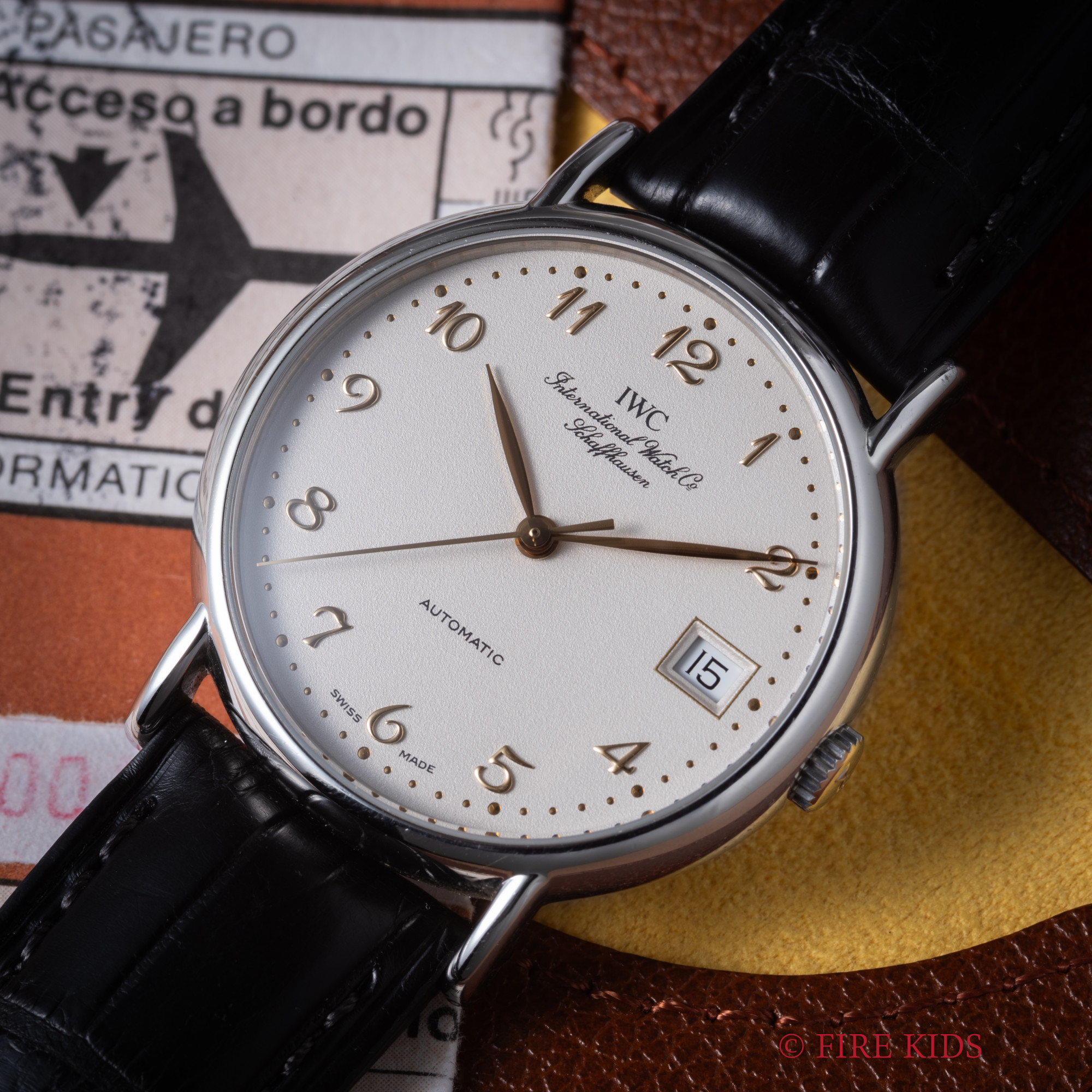 IWC ポートフィノ 1997年製 全アラビアダイヤル Ref.3513 自動巻 純正尾錠 箱 1998年ギャラ