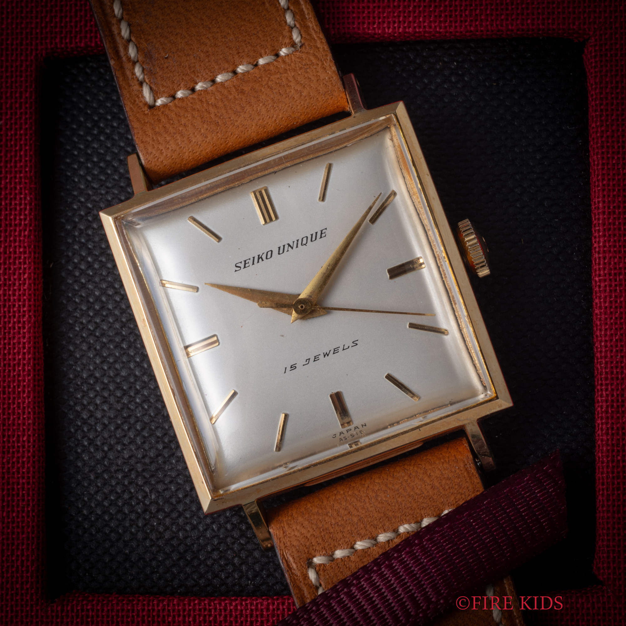 セイコー 1959年製 ユニーク EGPスクエアケース 15石手巻