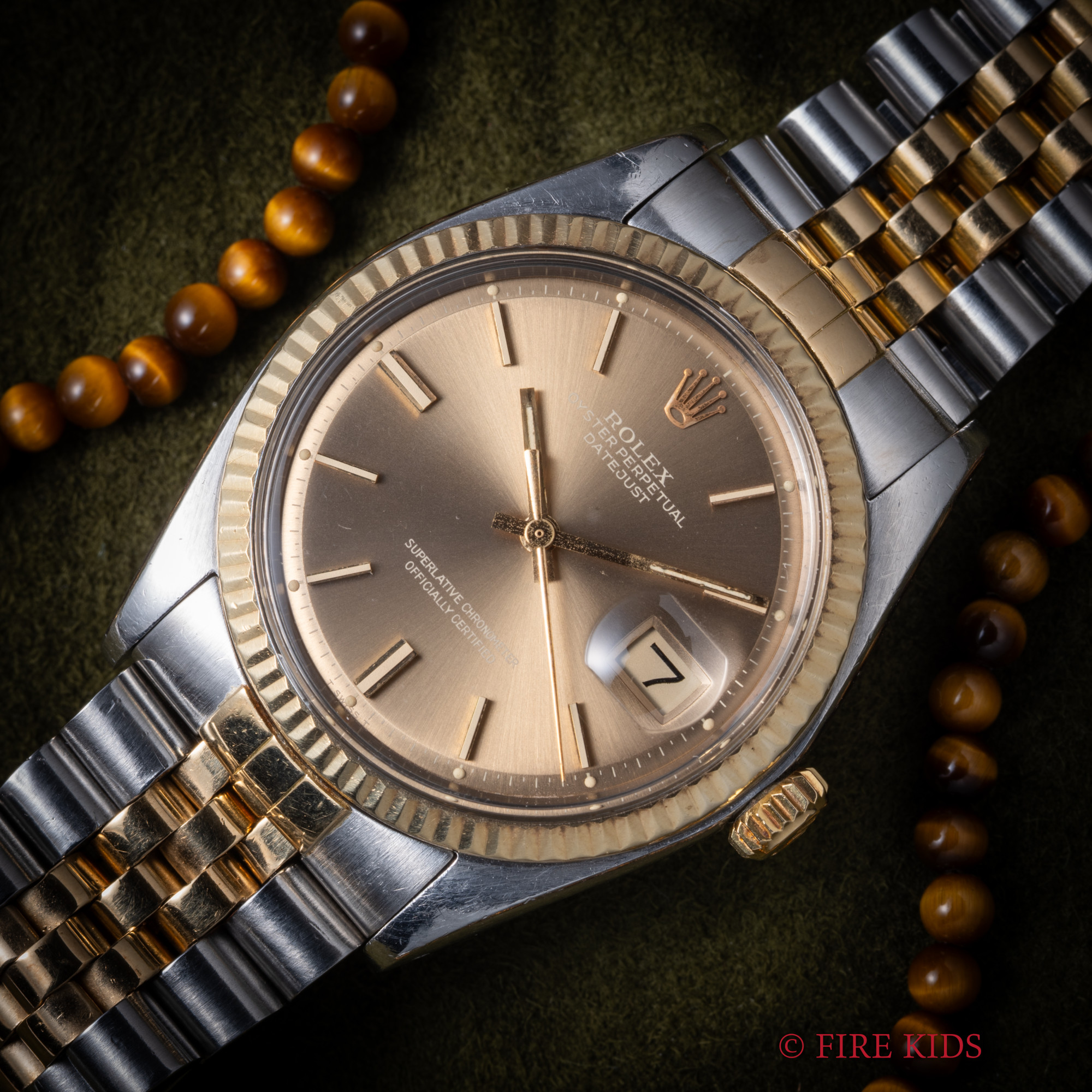 ロレックス 1972年製 デイトジャスト コンビ Ref.1601 ゴーストダイヤル 自動巻クロノメーター 純正コンビジュビリーブレス