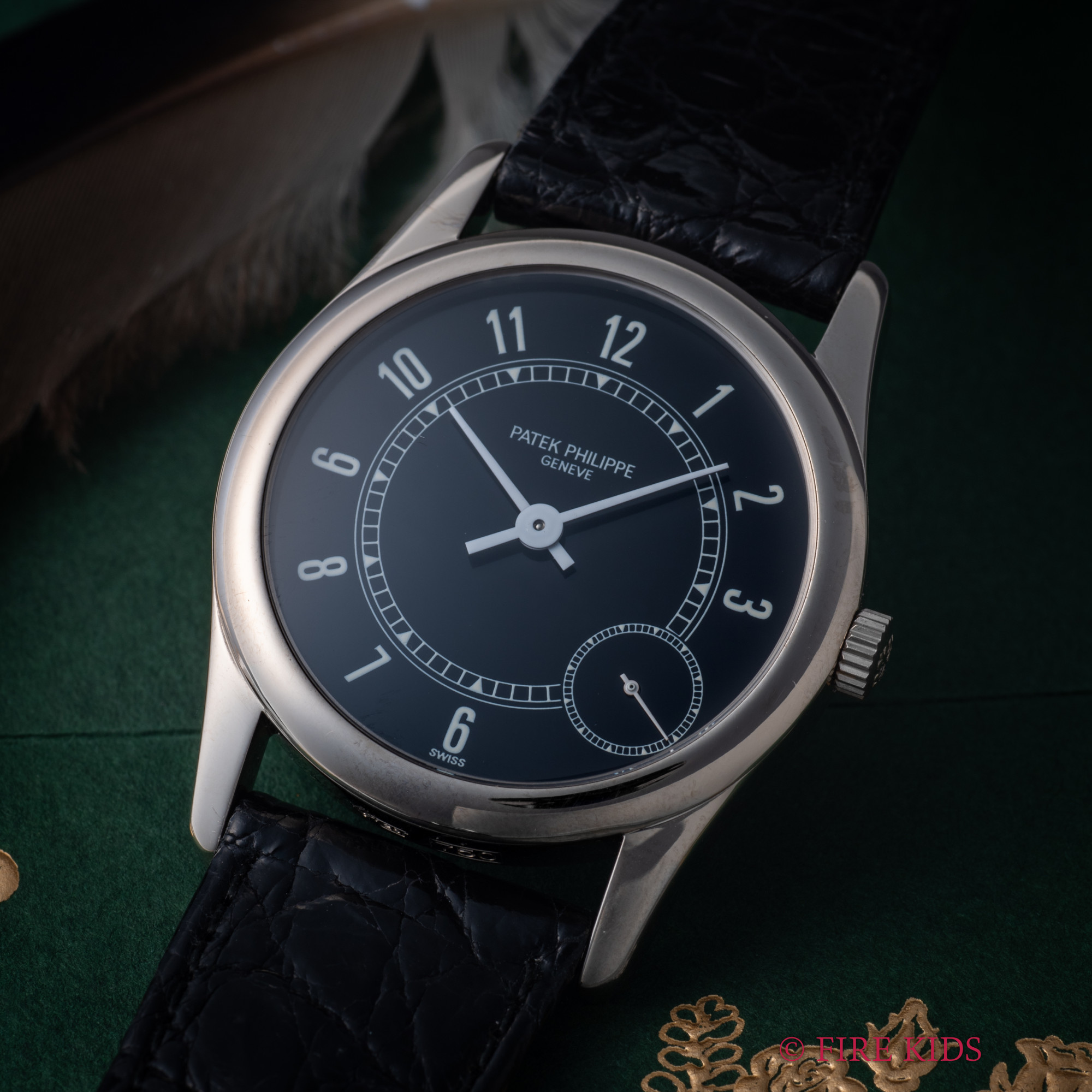 パテック・フィリップ カラトラバ 1993年製 Ref.5000G ホワイトゴールド 自動巻 Cal.240PS メーカー証明書 純正Dバックル