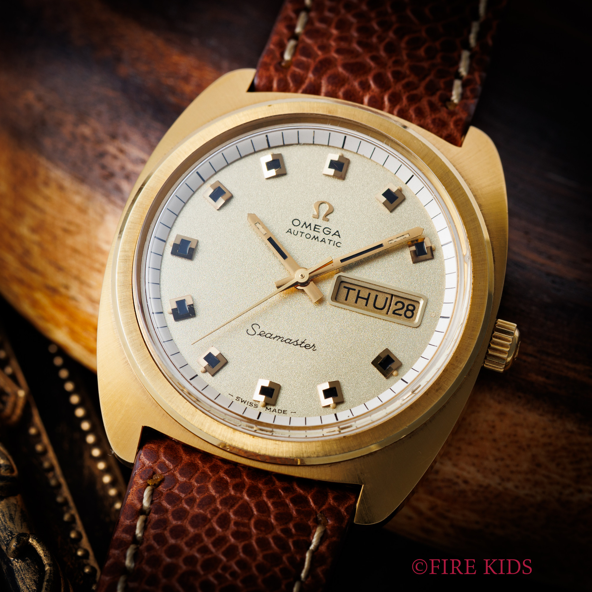 オメガ シーマスター トップゴールド 1969年製 自動巻き Cal.752 デイデイト