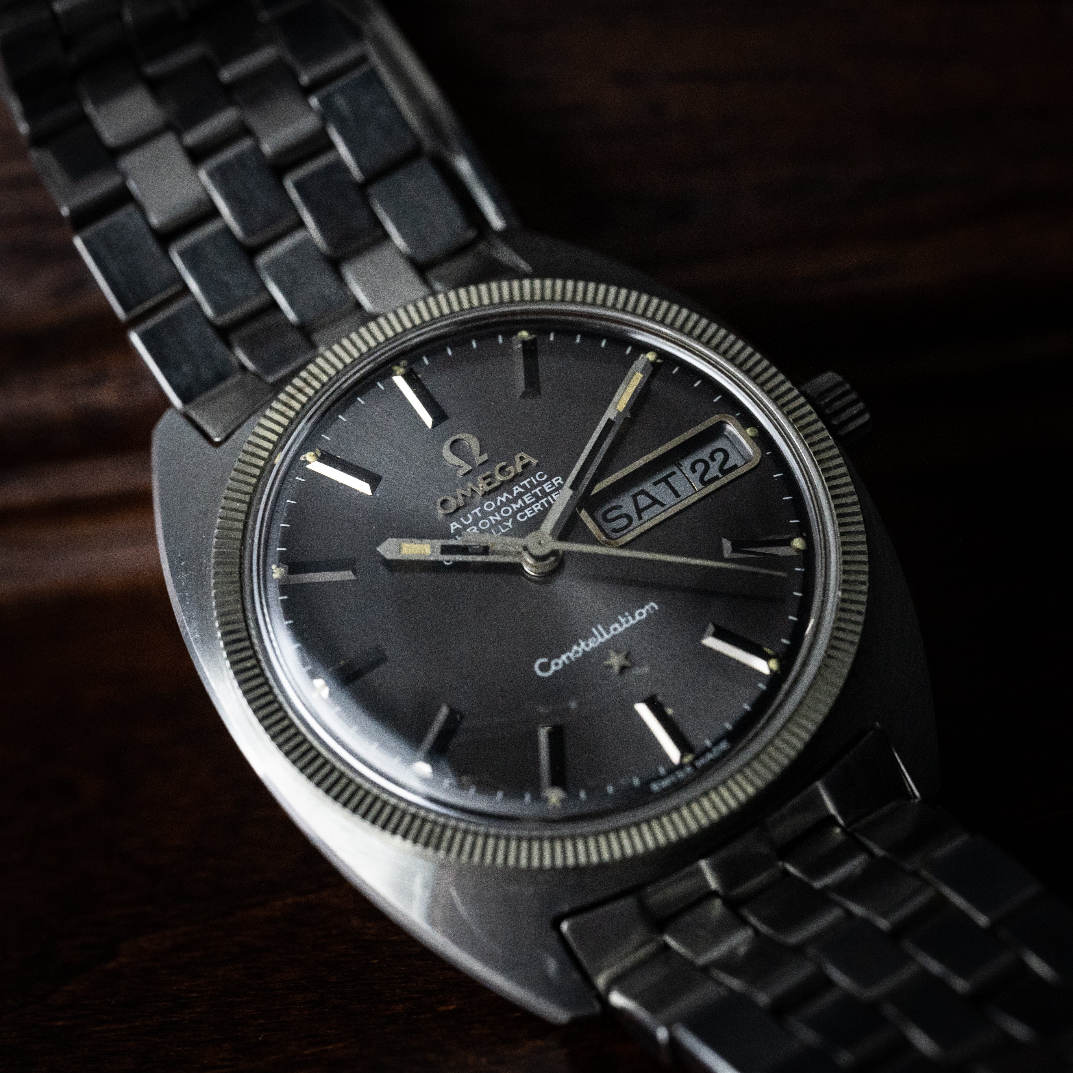 オメガ コンステレーション 1969年製 ジェンタデザイン 希少グレーダイヤル