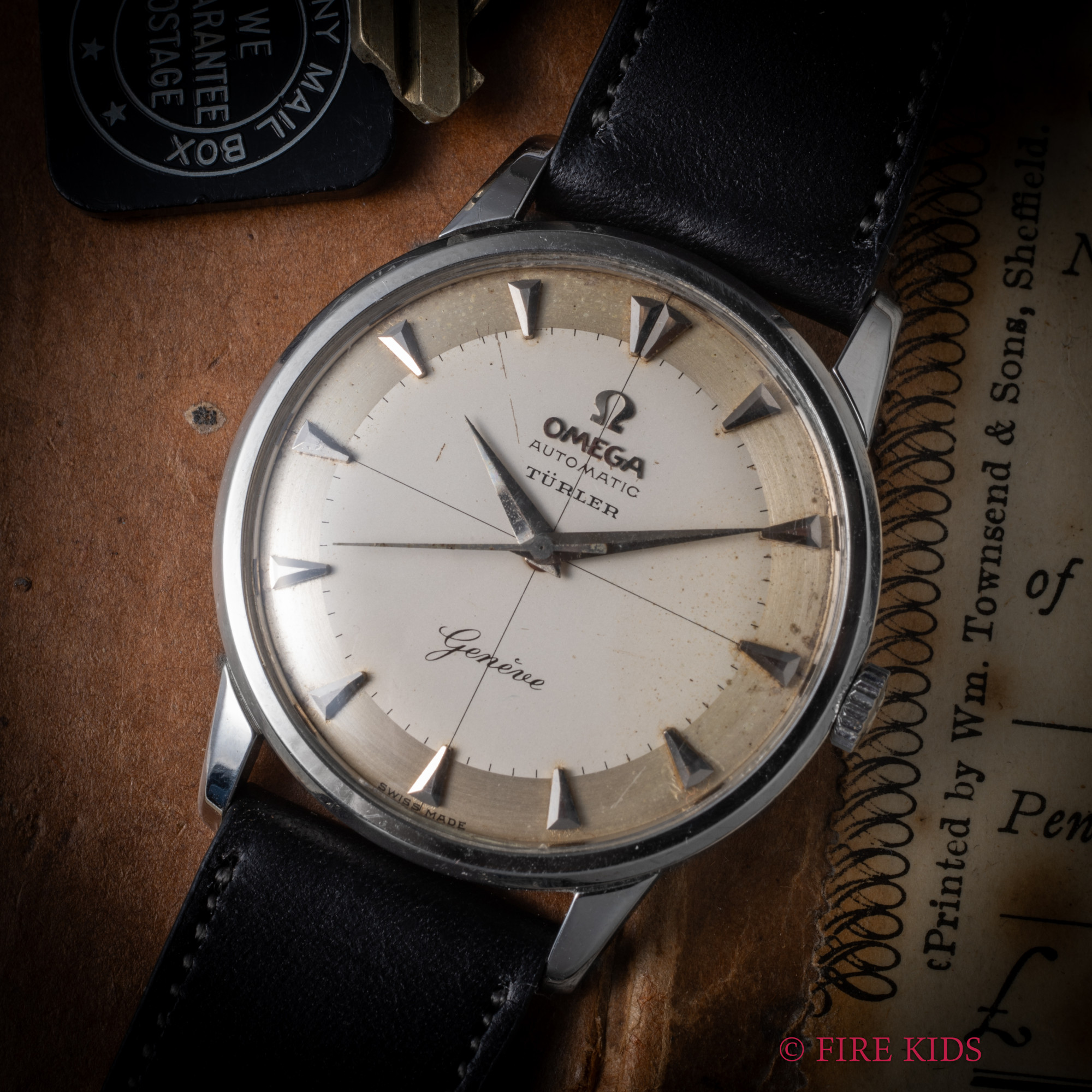 オメガ 筆記体ジュネーブ 1959年製 自動巻 Cal.552 TURLER ツートンダイヤル