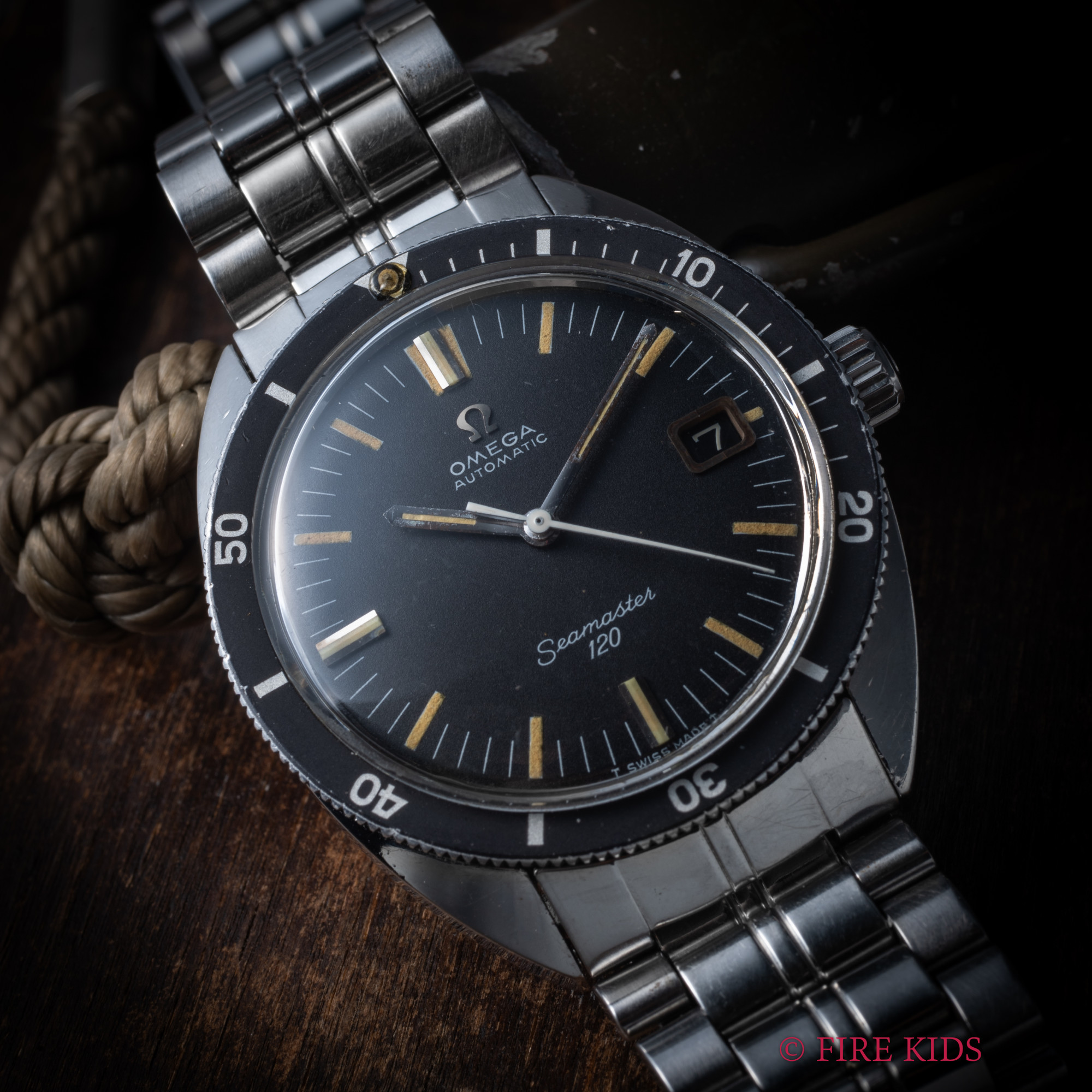 オメガ シーマスター120 1968年製 Ref.166.027 自動巻き Cal.565 純正ステンレスブレス