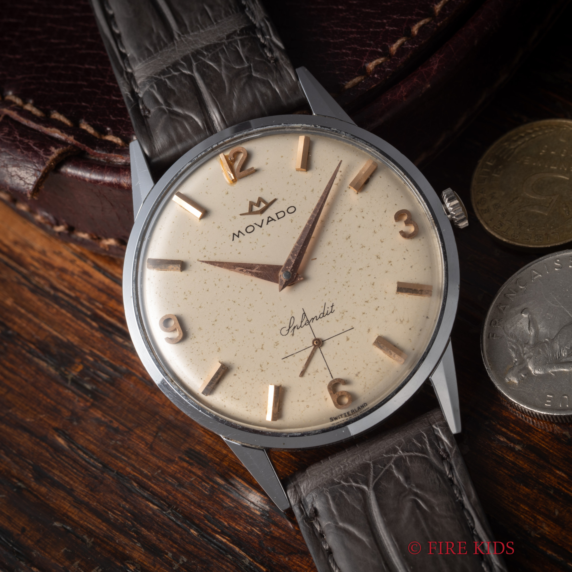 モバード スプレンディド 1950年代製 手巻 Cal.125 飛びアラビアダイヤル