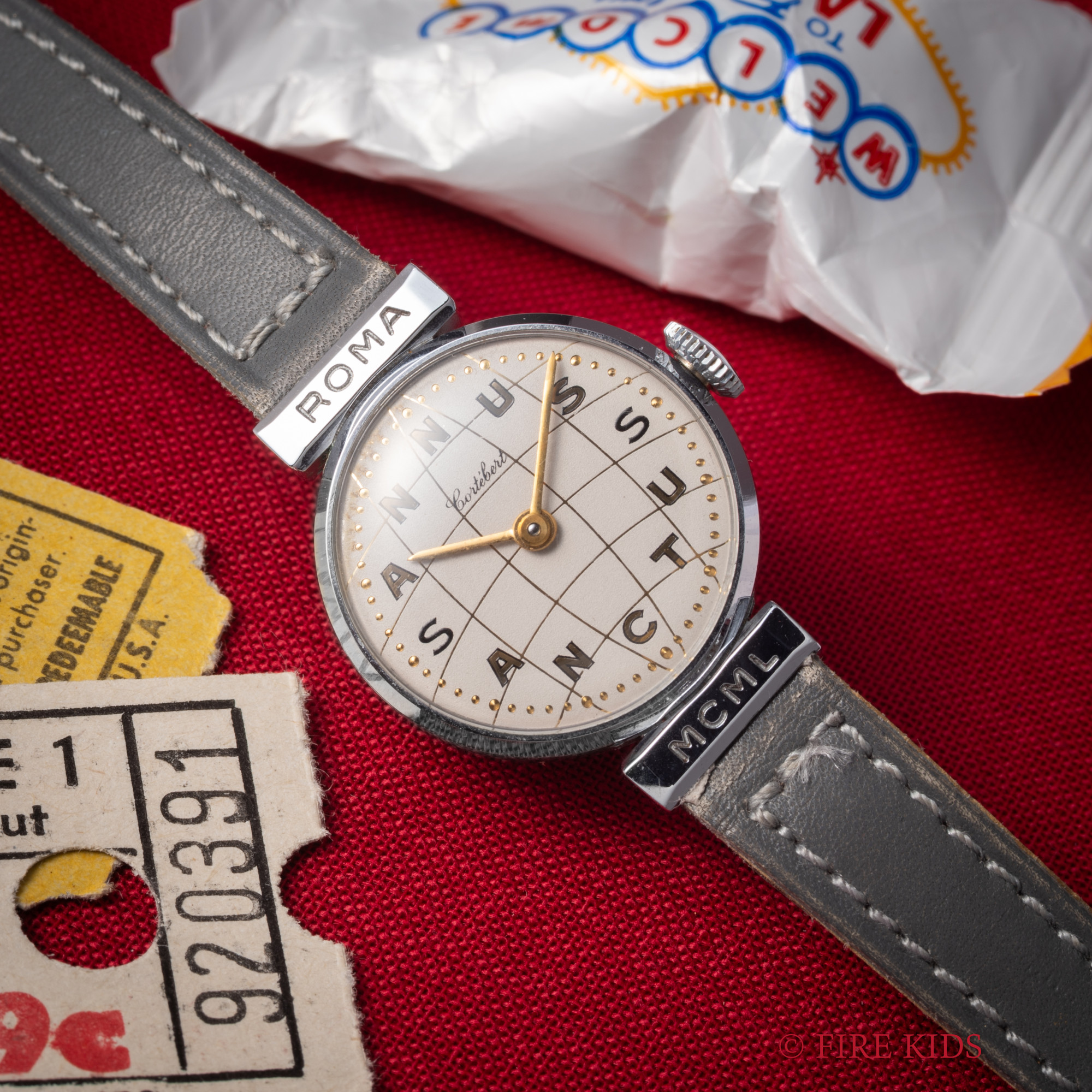 コルテベール アンヌス・サンクトゥス 1950年製（昭和25年製 ） レディース ROMA MCML 手巻 未使用美品 箱付